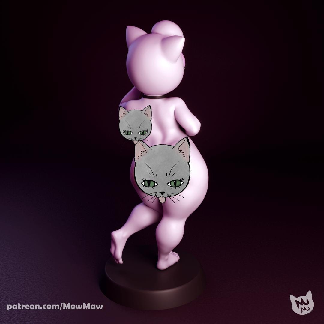 Pink Monster Girl Model Kit | Mow Maw