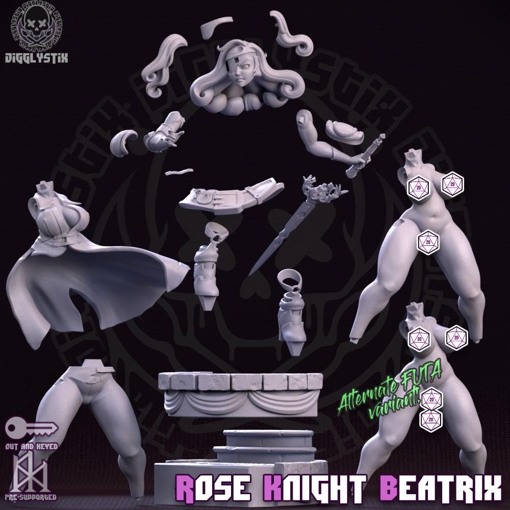Rose Knight Model Kit | Jigglystix