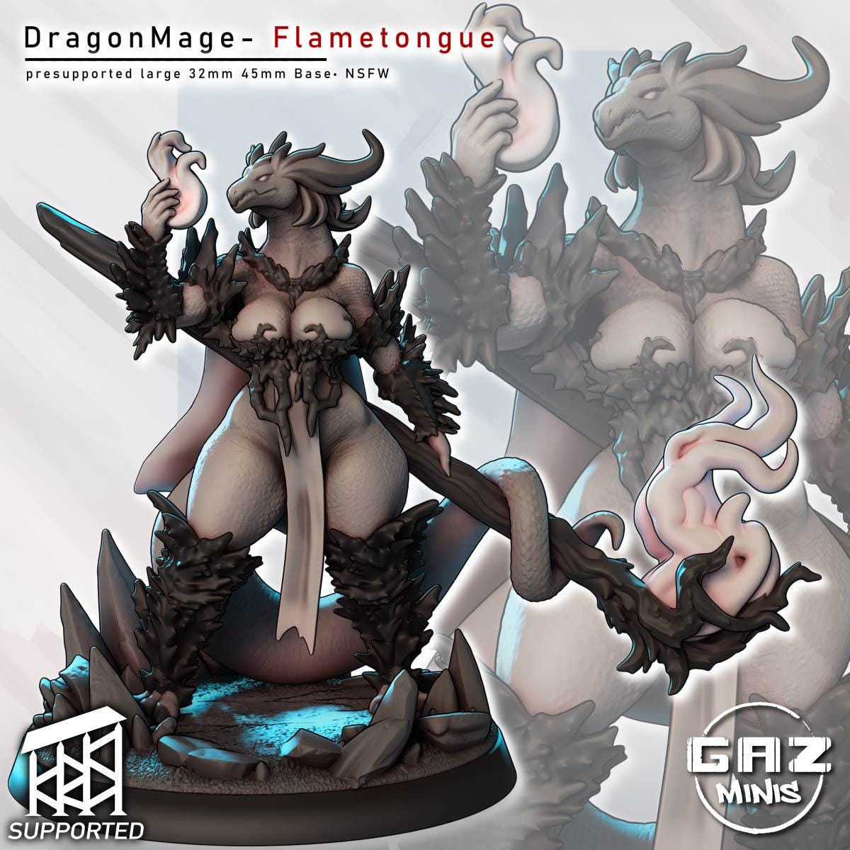 Dragon Mage - Flametongue | Gaz Minis