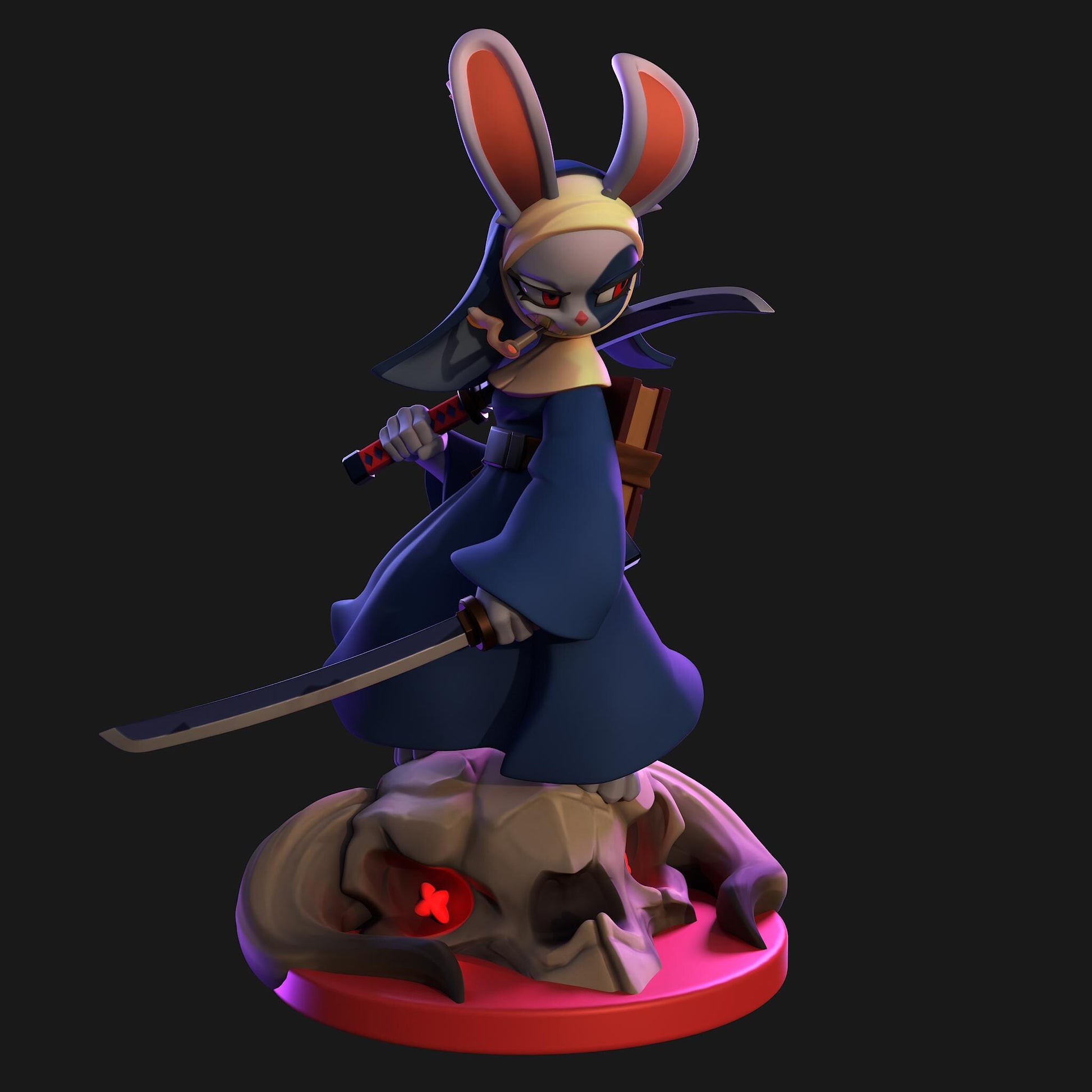 Katana Bunny Nun Miniature | 1ndefference