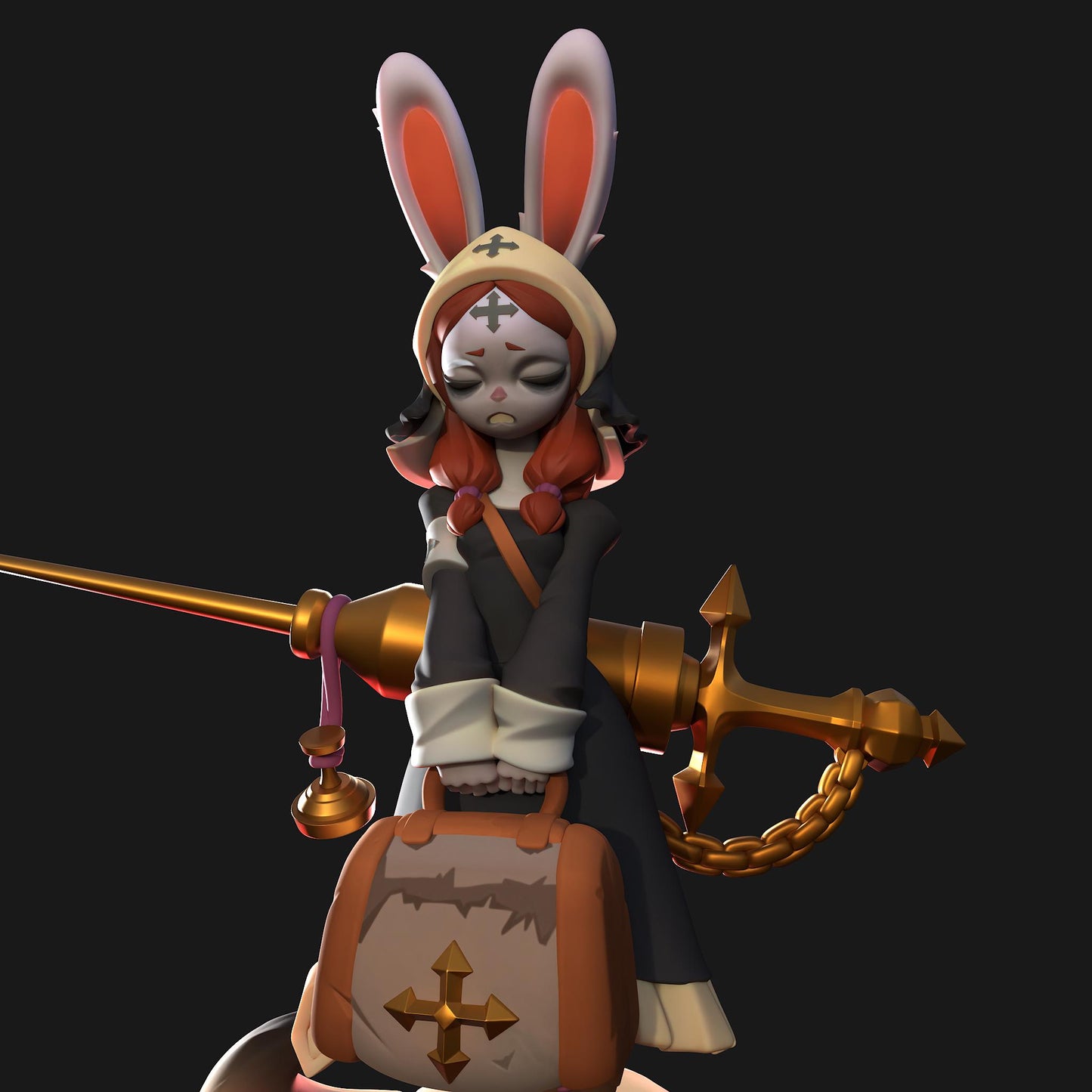 Nurse Bunny Nun Miniature | 1ndefference