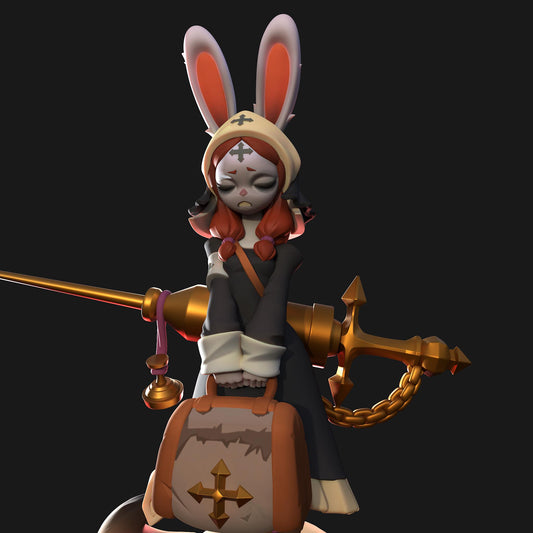 Nurse Bunny Nun Miniature | 1ndefference