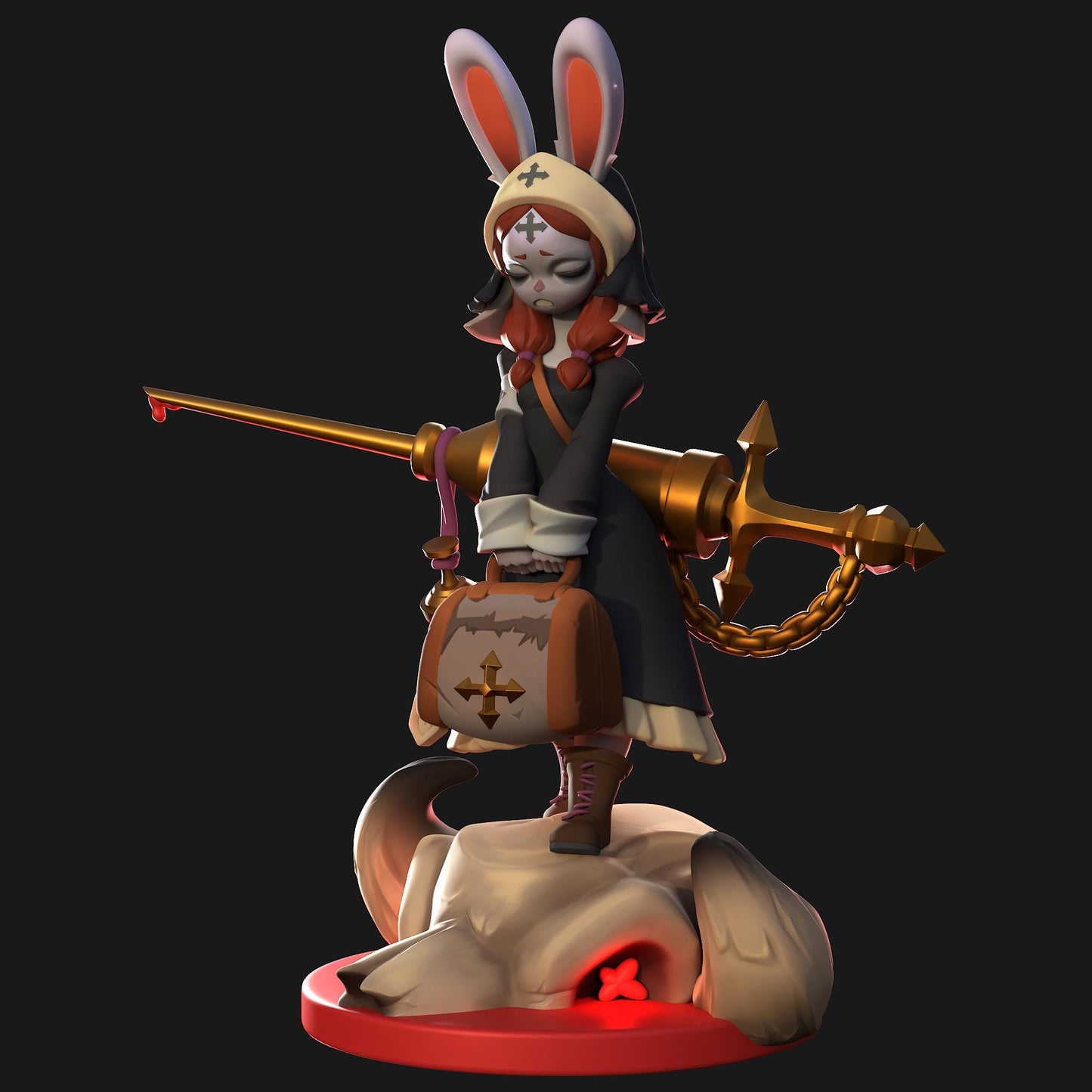 Nurse Bunny Nun Miniature | 1ndefference