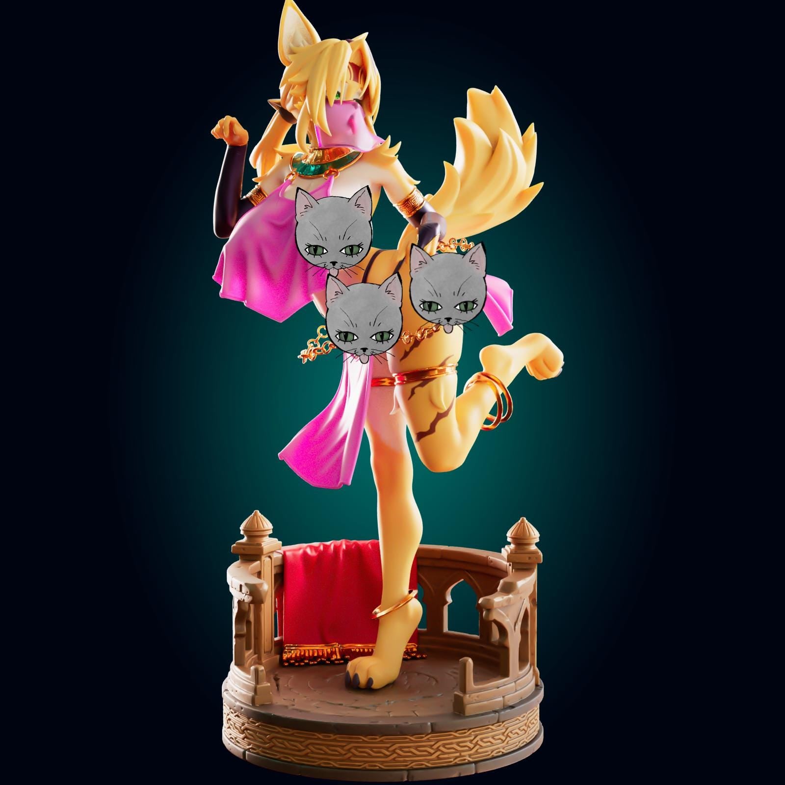 Cat Lady Model Kit | 3D Resin Printed Figurine | Officer Rhu