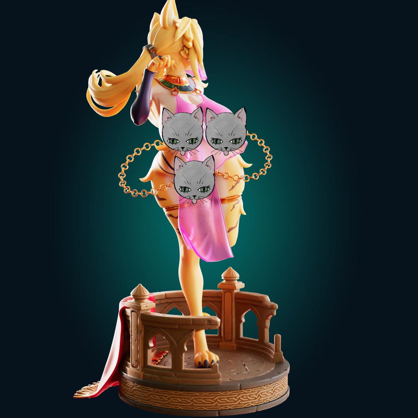 Cat Lady Model Kit | 3D Resin Printed Figurine | Officer Rhu