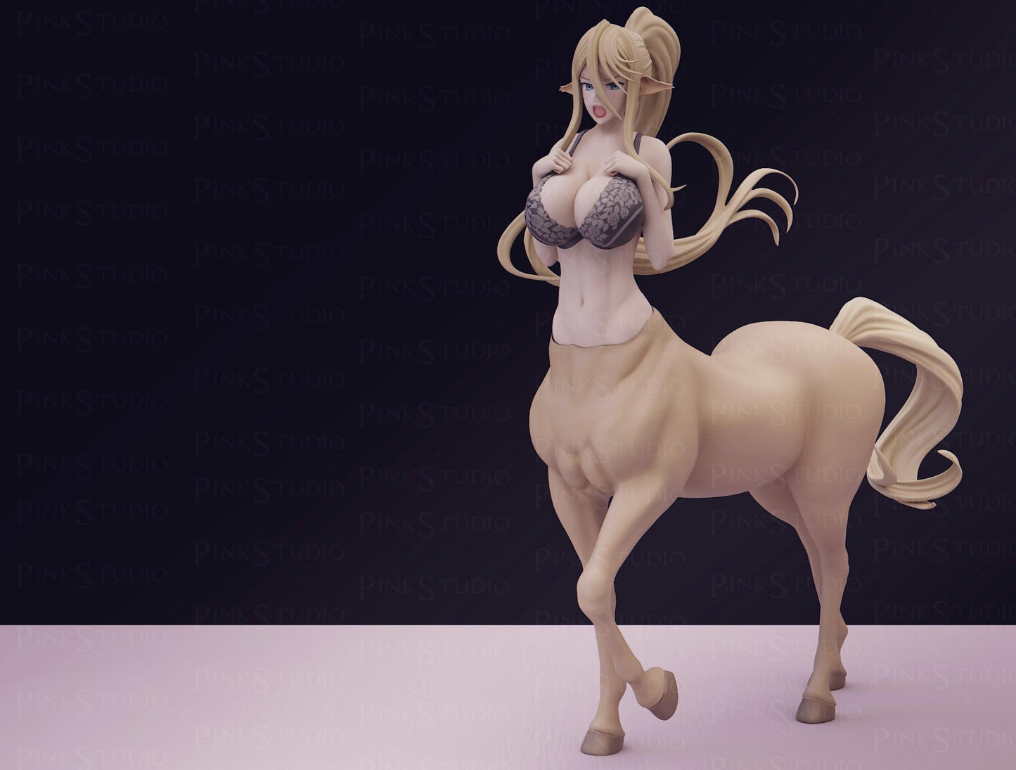 Centaur Girl Model Kit | 3D Resin Printed Figurine | Pink Studio