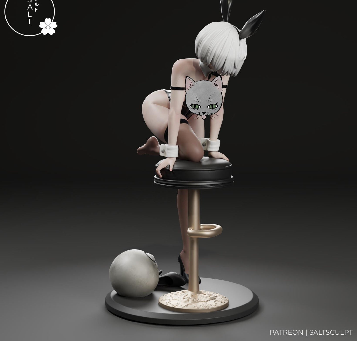 Bunny Android Model Kit | 3D Resin Printed Figurine | Salt Sculpt