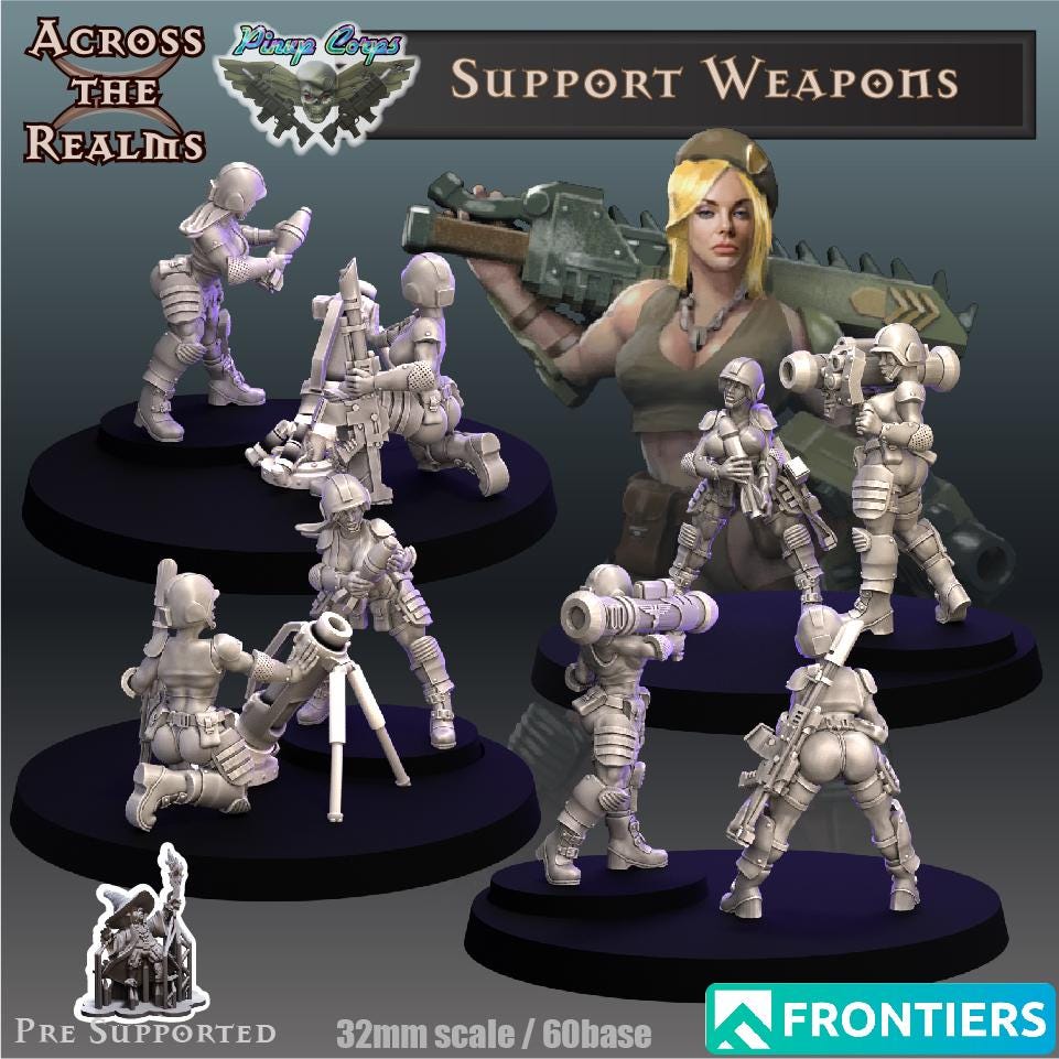 Guardbabes Support Weapons | Across the Realms