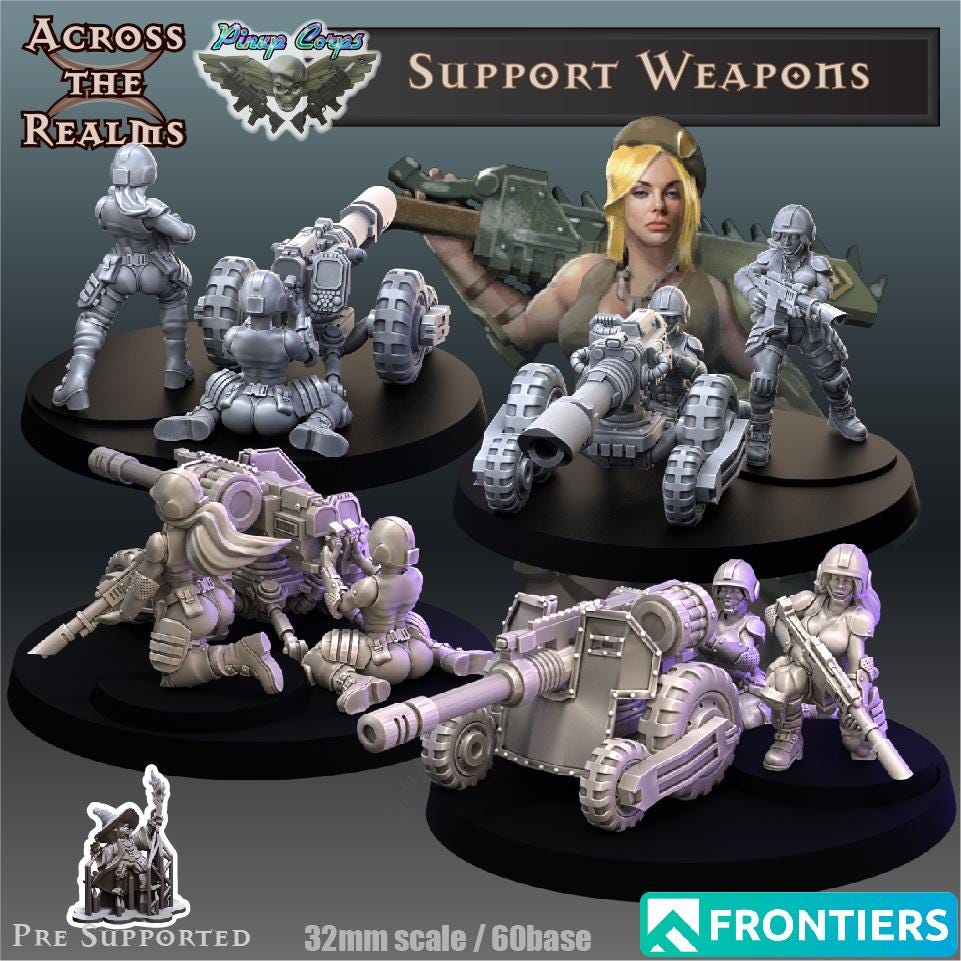 Guardbabes Support Weapons | Across the Realms