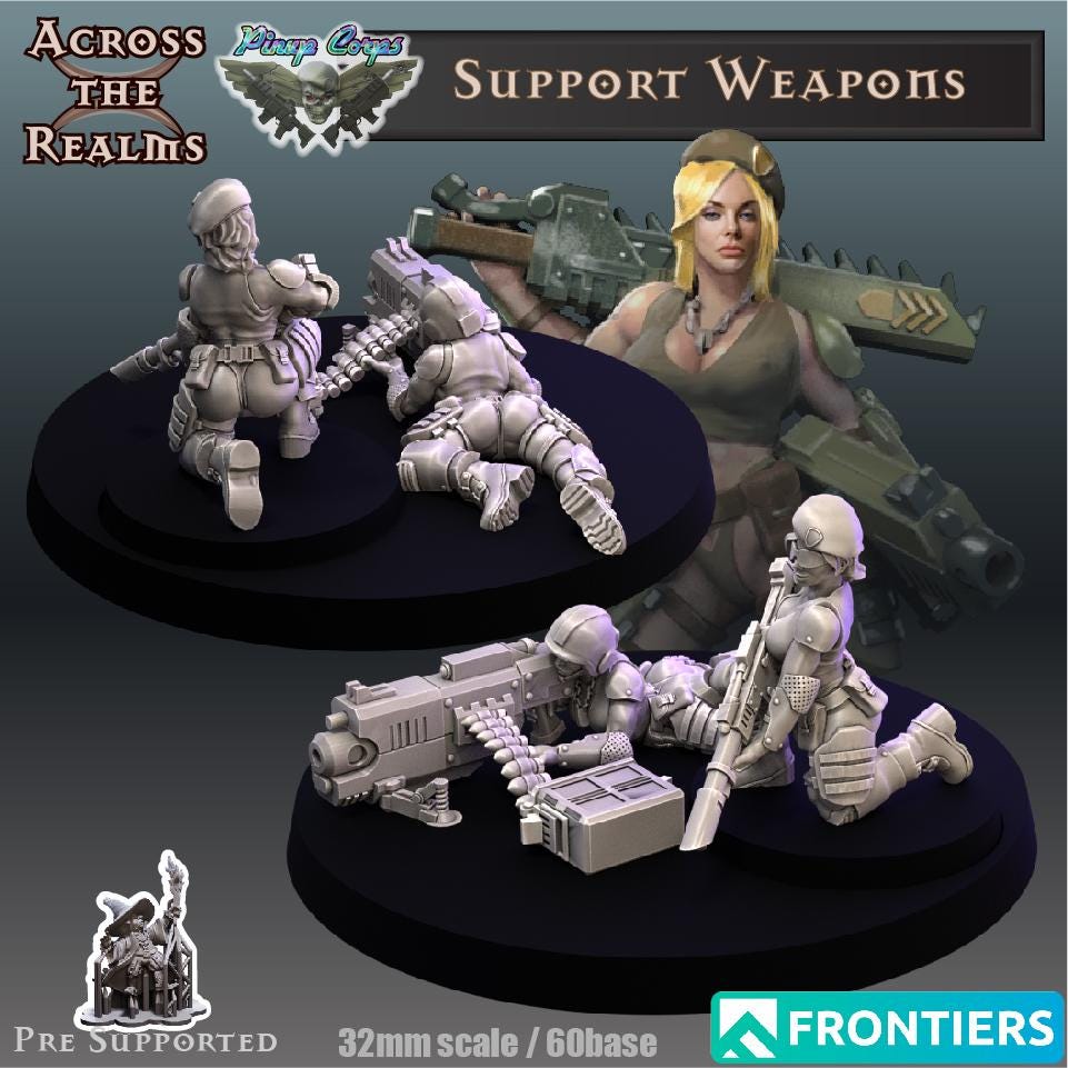 Guardbabes Support Weapons | Across the Realms