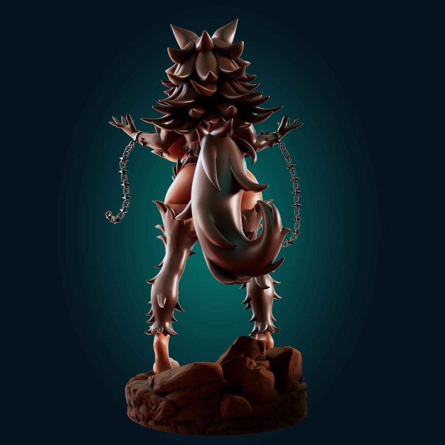 Werewolf Girl Model Kit | 3D Resin Printed Figurine | Officer Rhu
