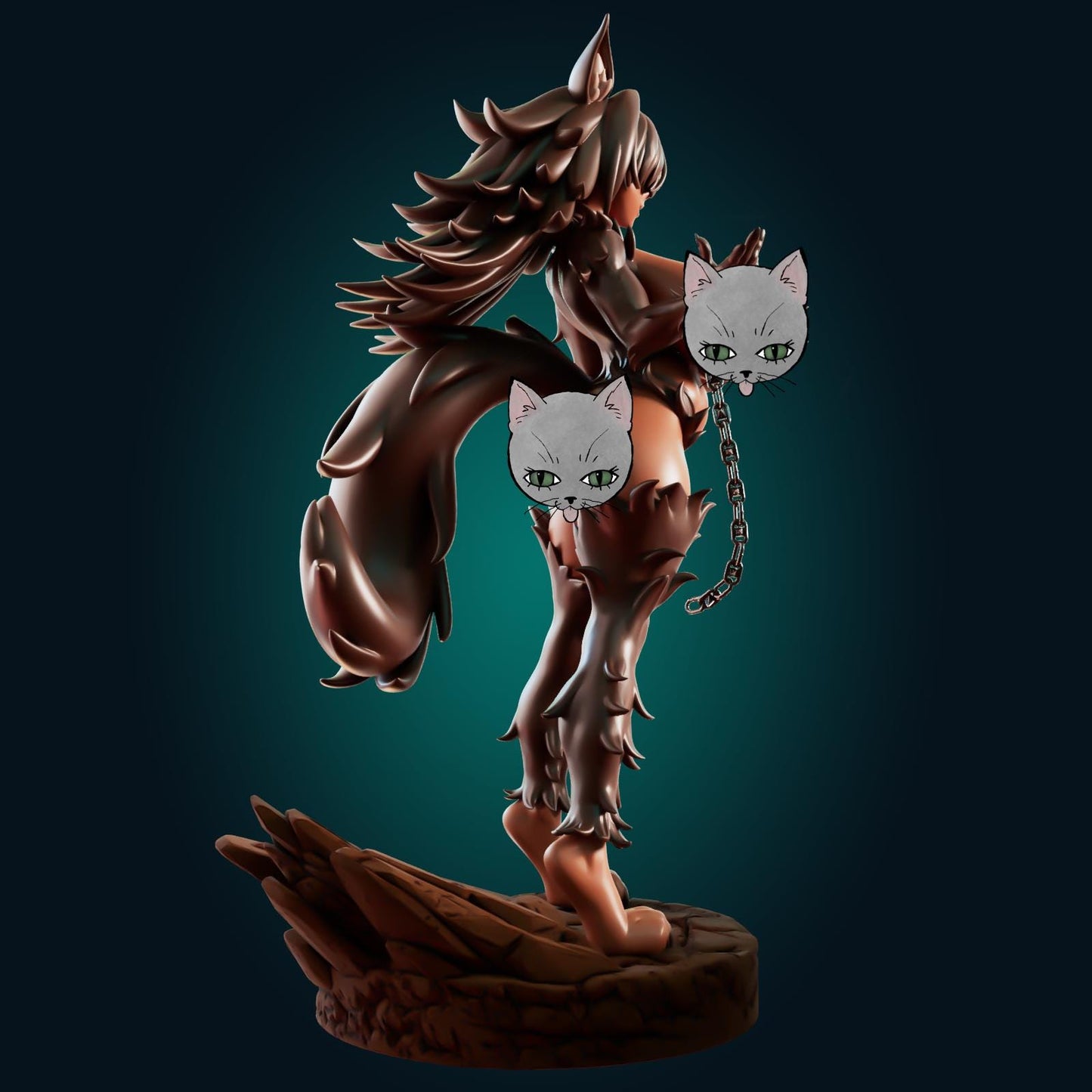 Werewolf Girl Model Kit | 3D Resin Printed Figurine | Officer Rhu