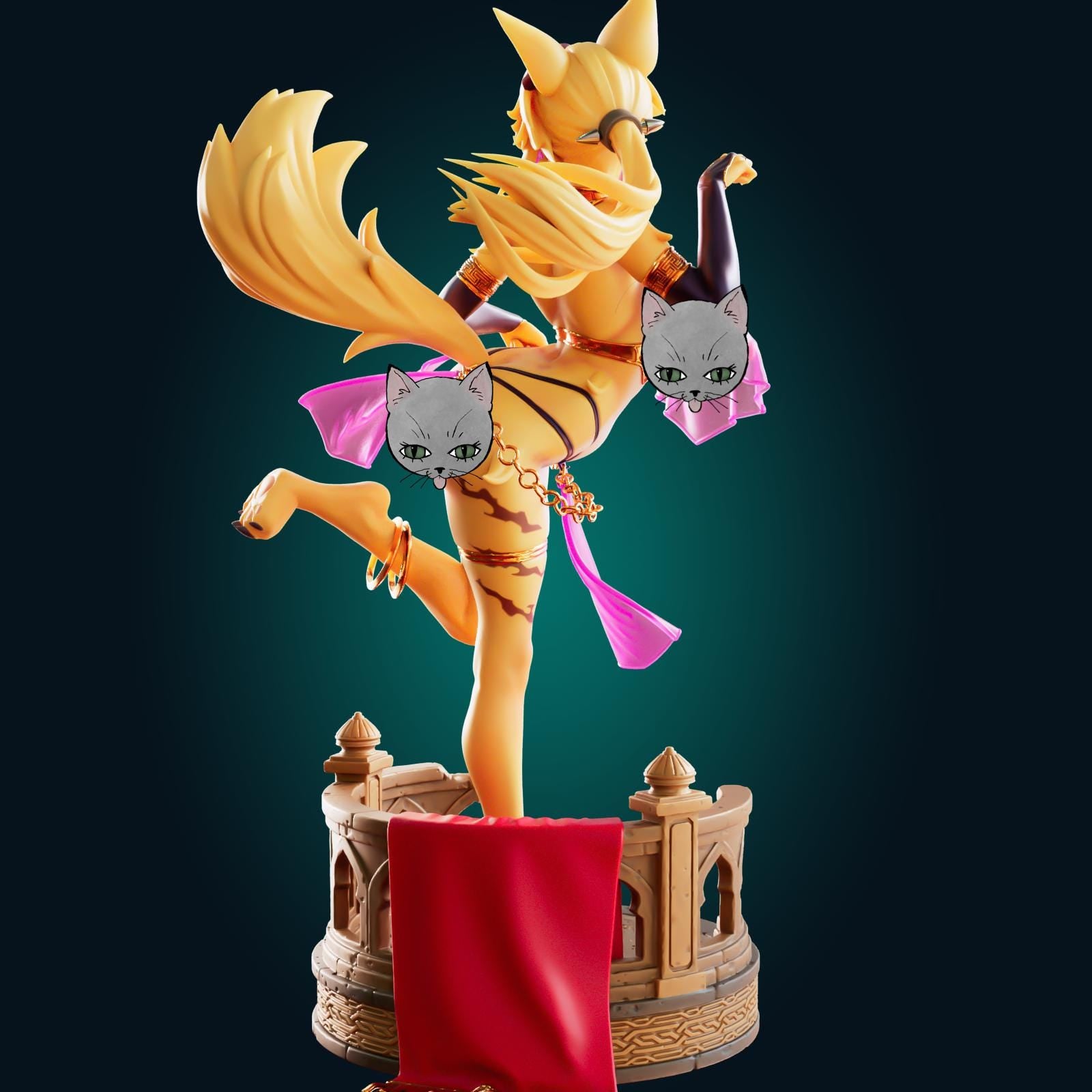 Cat Lady Model Kit | 3D Resin Printed Figurine | Officer Rhu