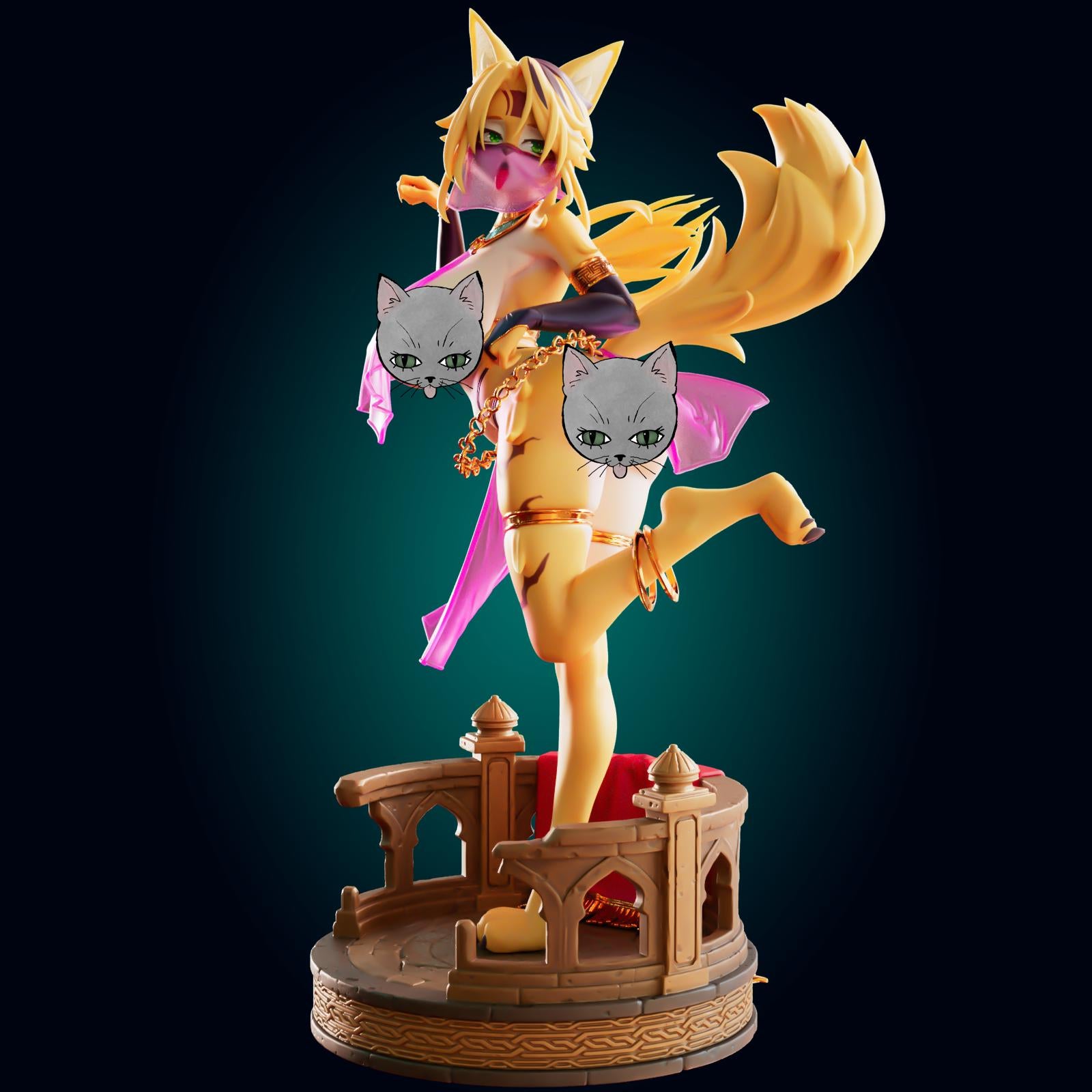 Cat Lady Model Kit | 3D Resin Printed Figurine | Officer Rhu