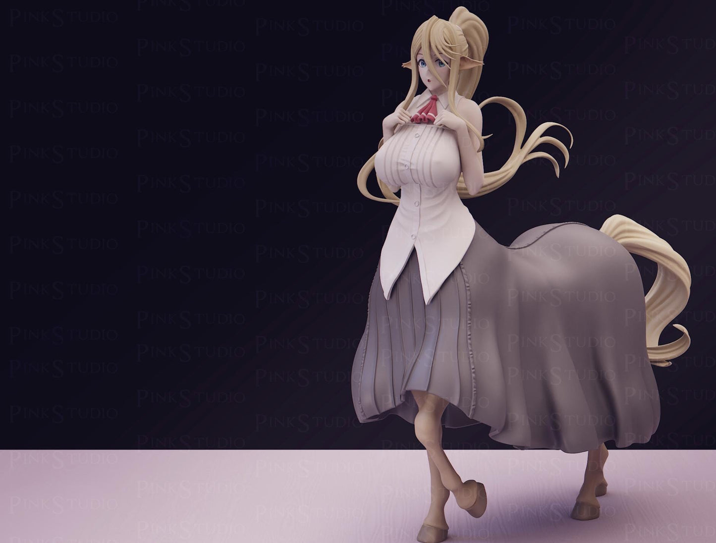 Centaur Girl Model Kit | 3D Resin Printed Figurine | Pink Studio