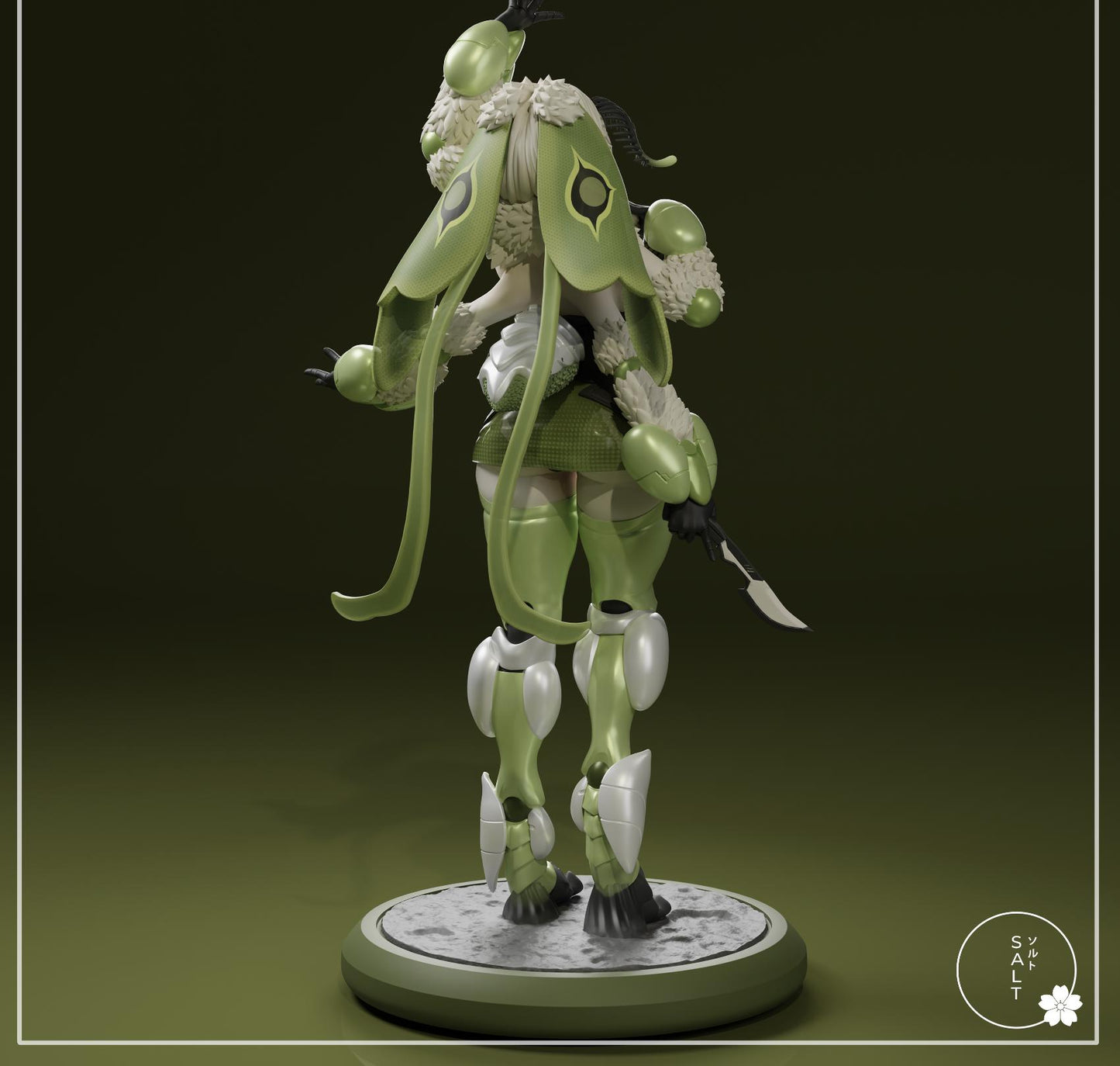 Bug Girl Model Kit | 3D Resin Printed Figurine | Salt Sculpt