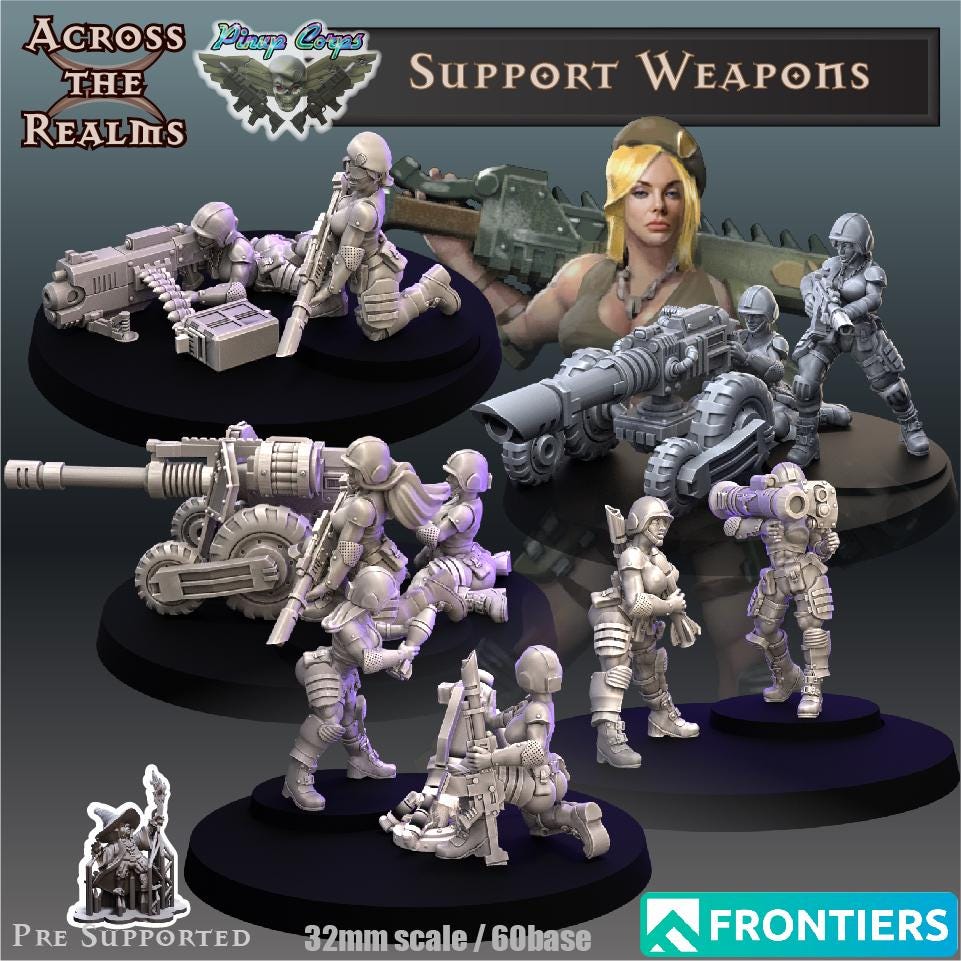 Guardbabes Support Weapons | Across the Realms