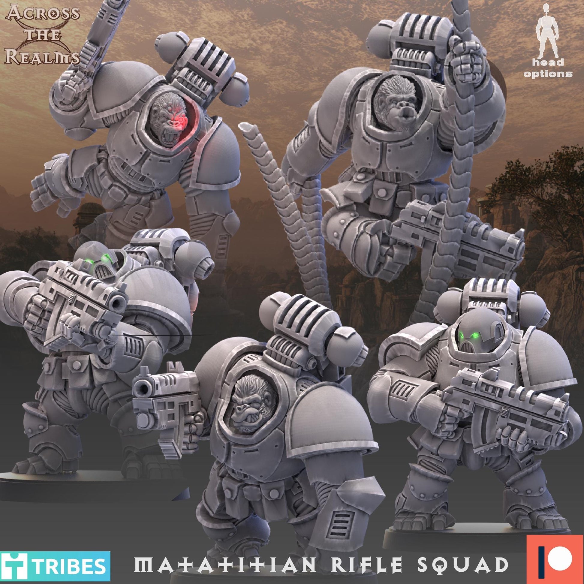 Gorilla Squad Rifle Squad Miniature | Across the Realms