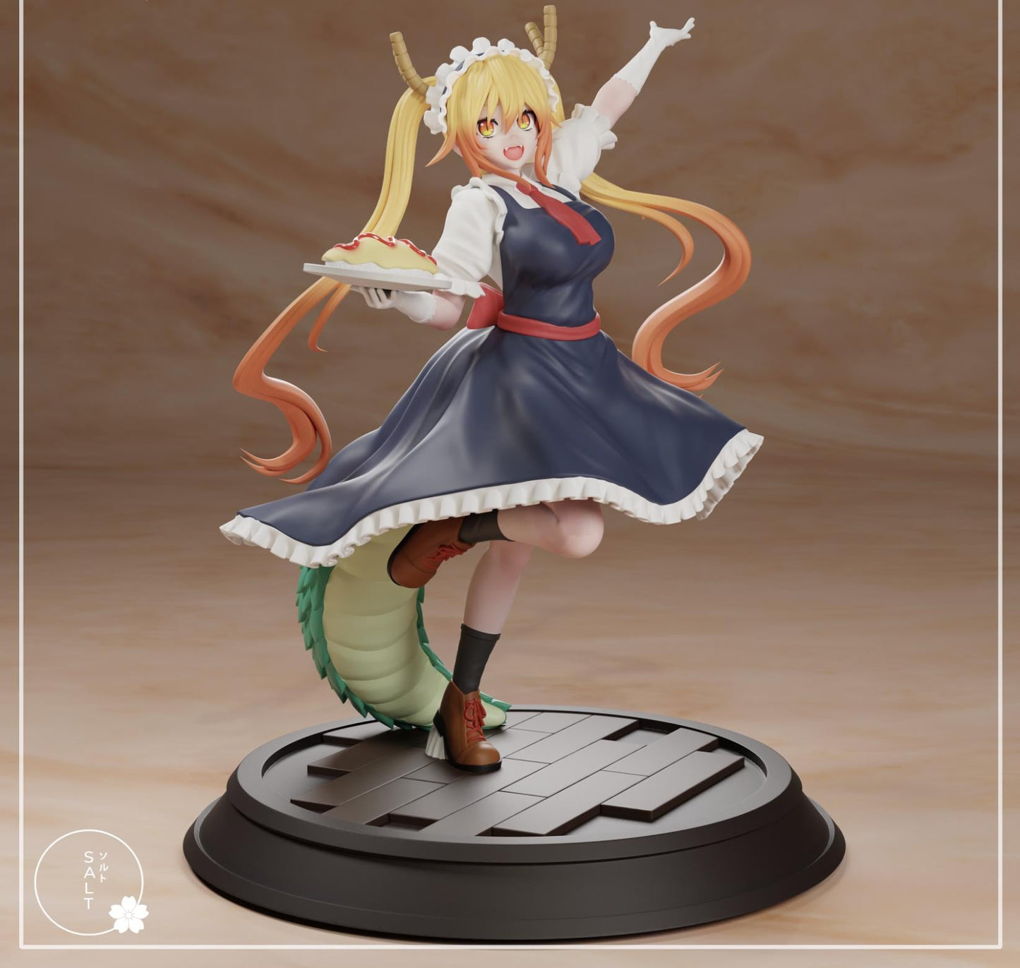 Dragon Maid Model Kit | 3D Resin Printed Figurine | Salt Sculpt