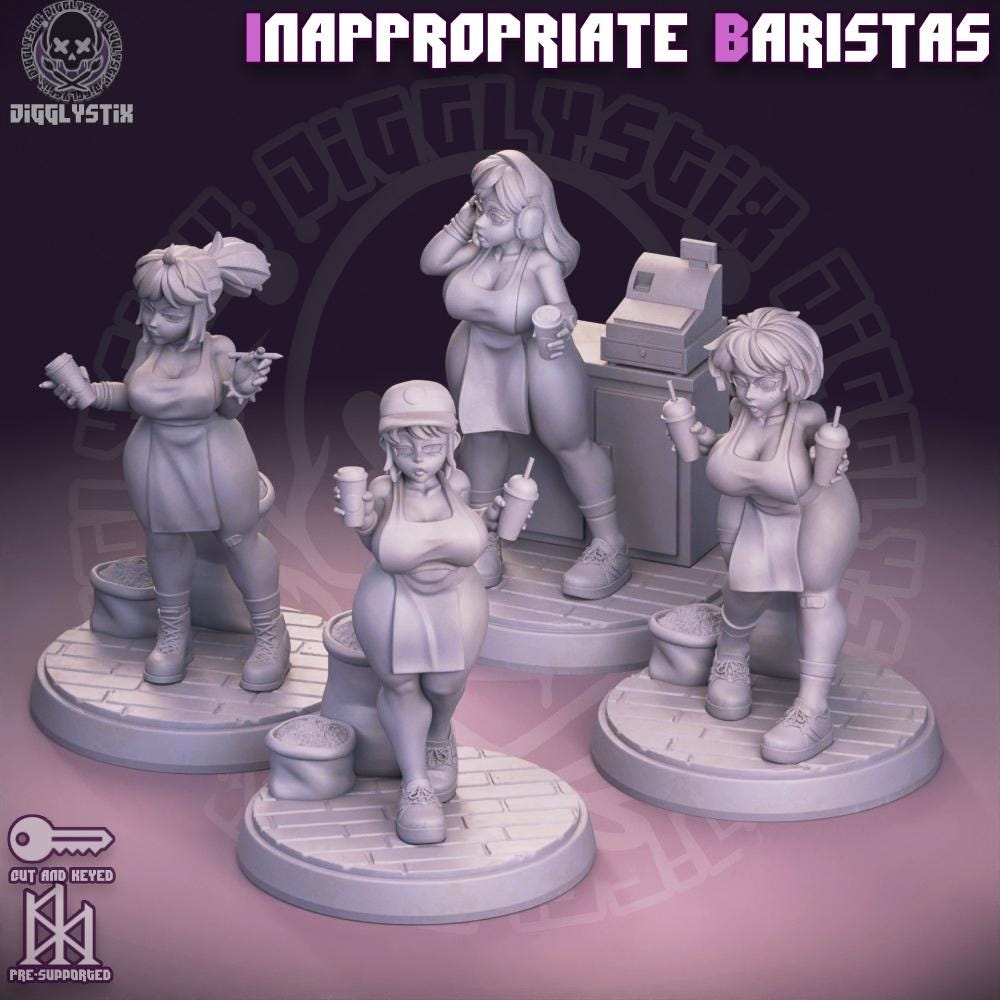 Inappropriate Barista Miniatures | Jigglystix