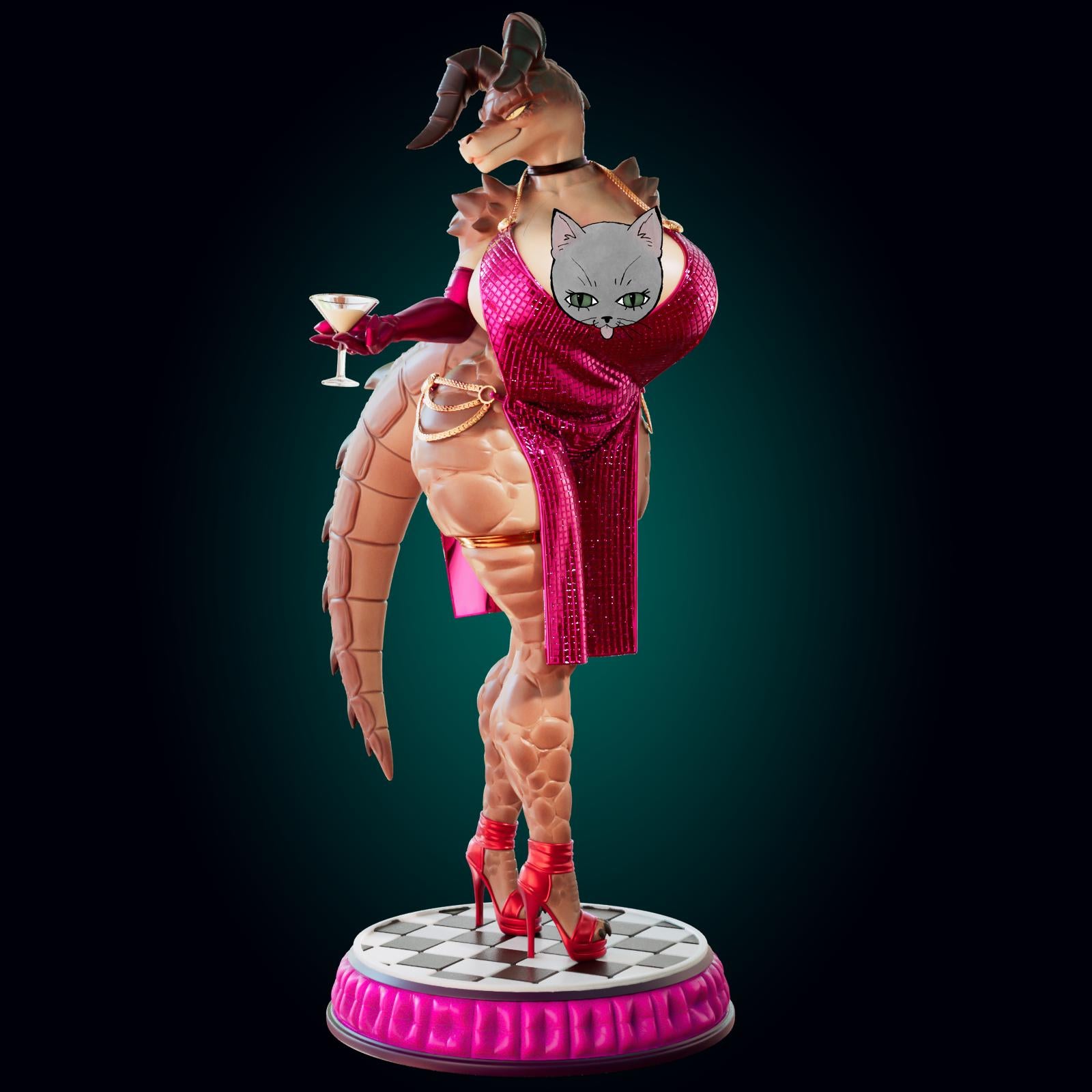 Dragon Lady Model Kit | 3D Resin Printed Figurine | Officer Rhu