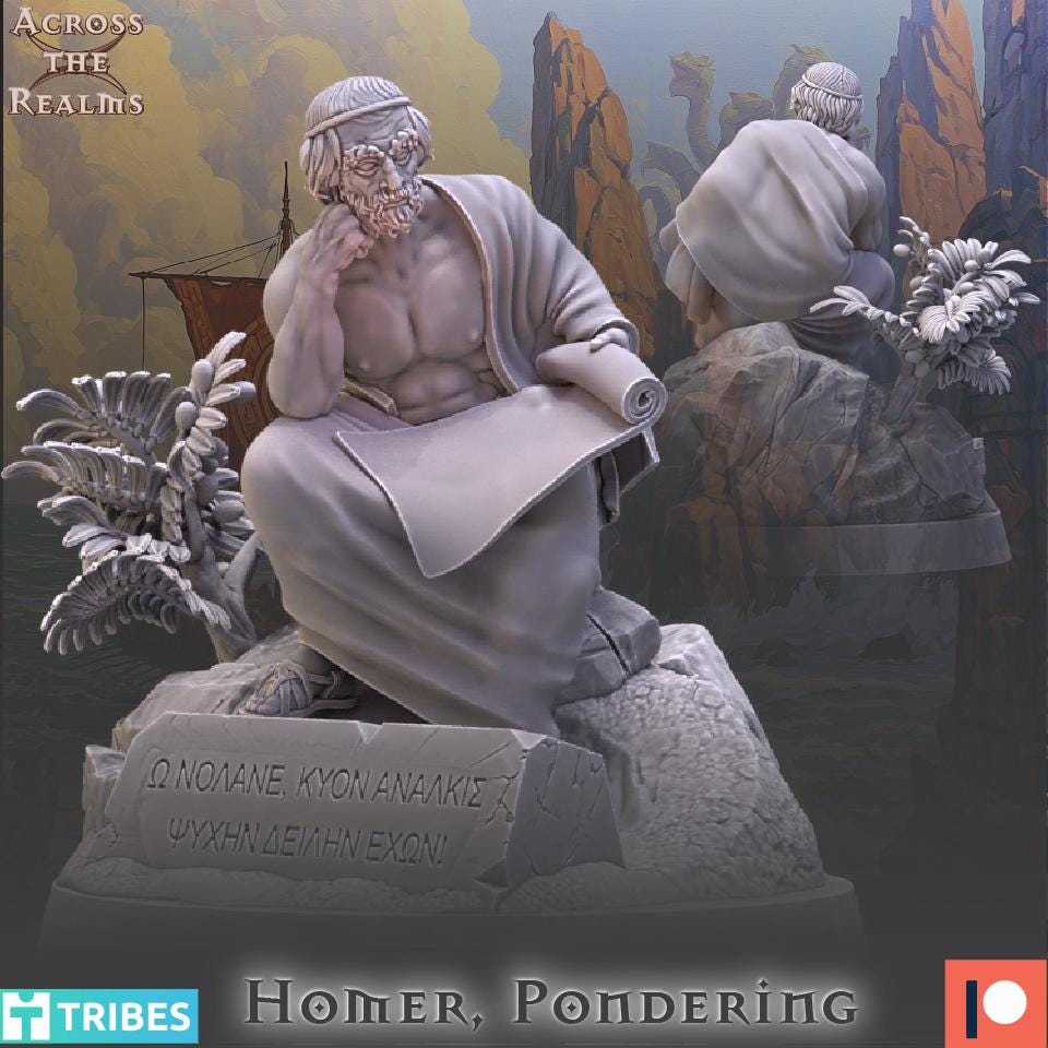 Homer Miniature | Across the Realms