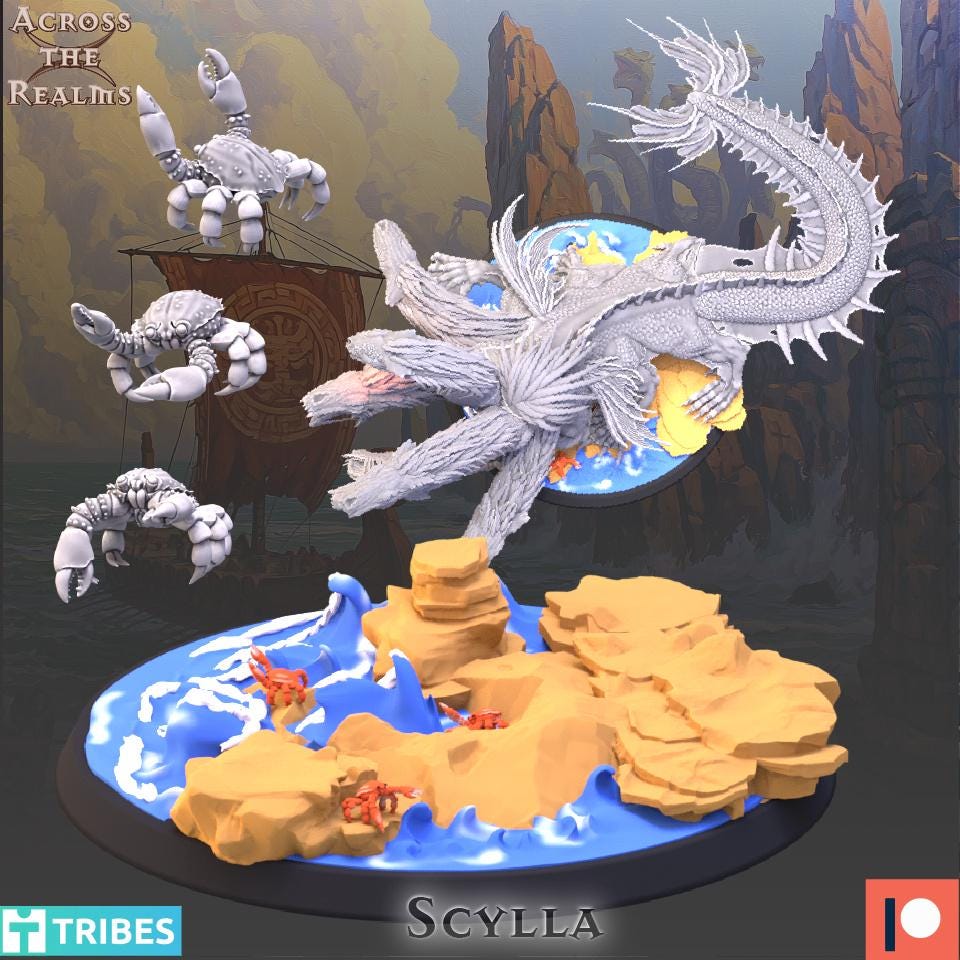 Scylla Miniature | Across the Realms