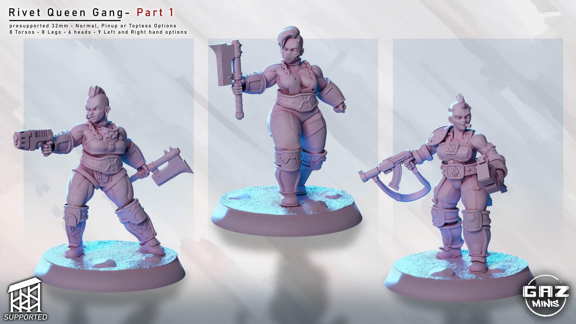 Rivet Queen Gang | Miniature Squad | Gaz Minis