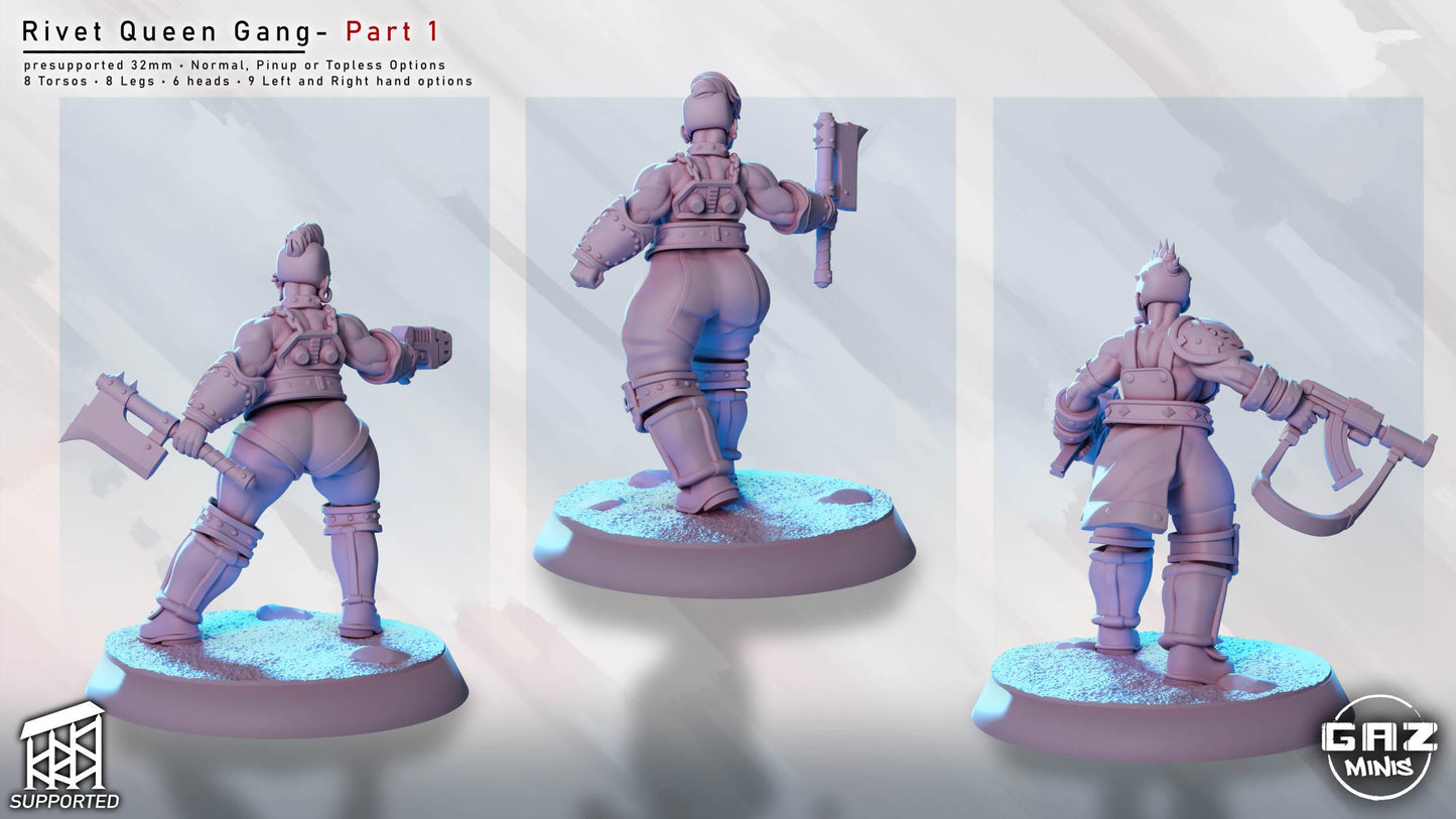 Rivet Queen Gang | Miniature Squad | Gaz Minis