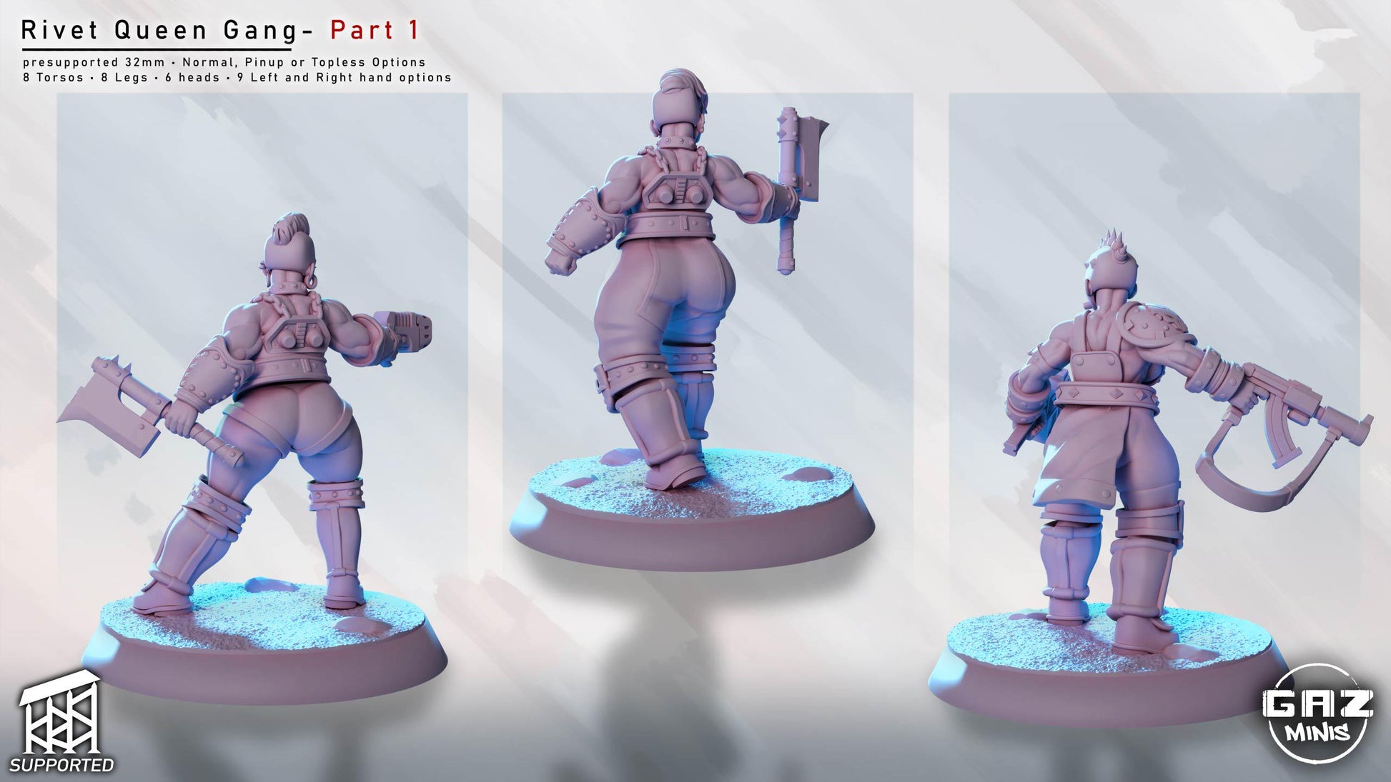 Rivet Queen Gang | Miniature Squad | Gaz Minis