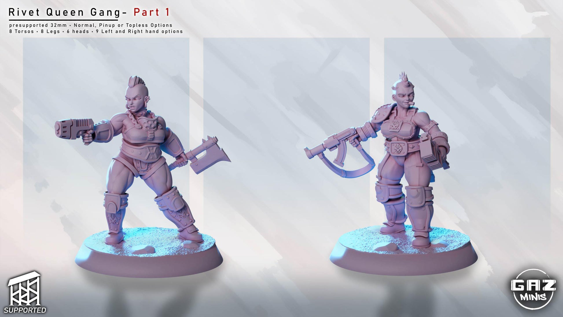 Rivet Queen Gang | Miniature Squad | Gaz Minis