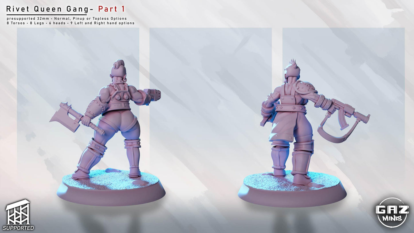 Rivet Queen Gang | Miniature Squad | Gaz Minis
