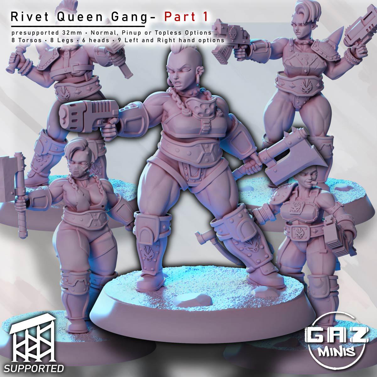 Rivet Queen Gang | Miniature Squad | Gaz Minis
