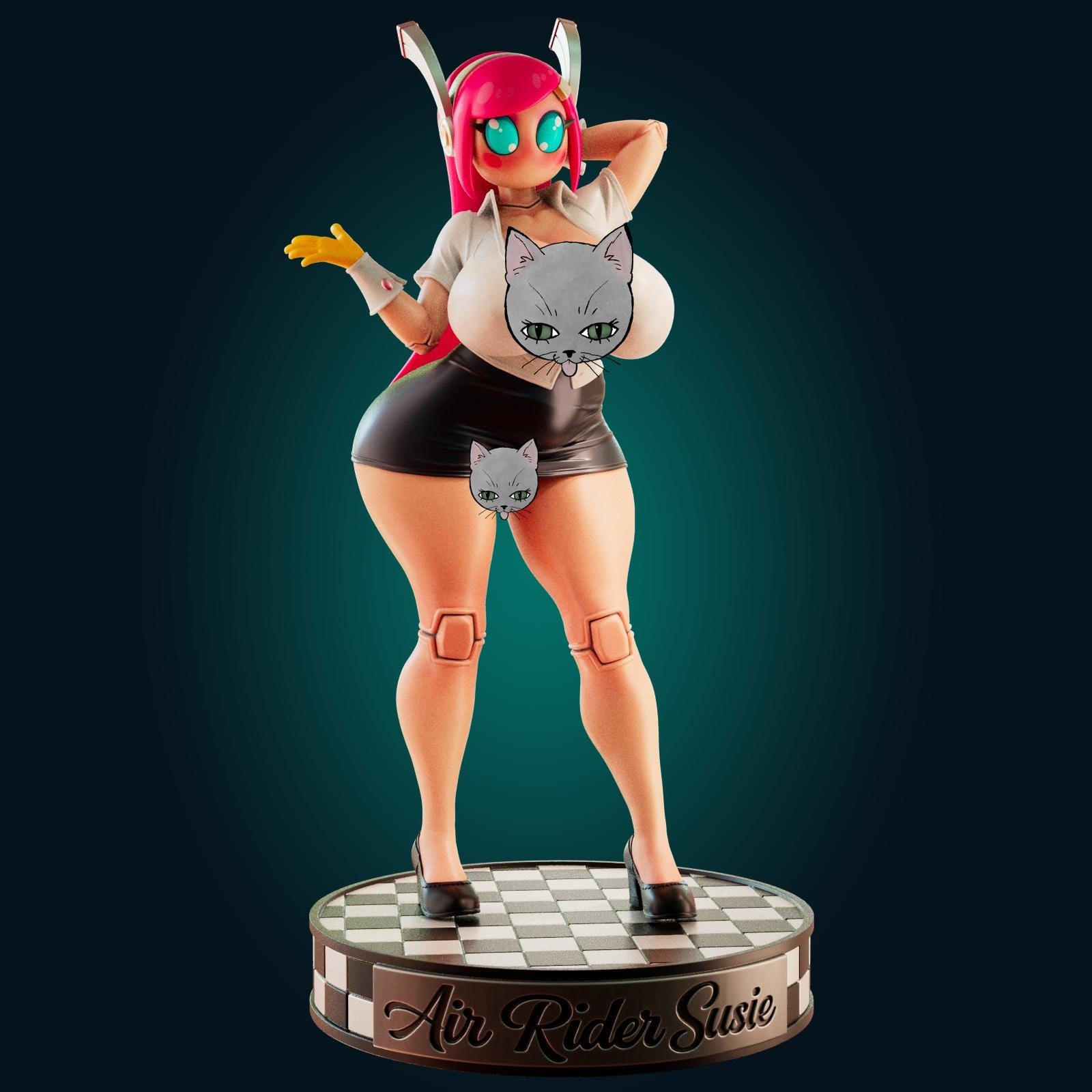 Robot Girl Model Kit | 3D Resin Printed Figurine | Officer Rhu