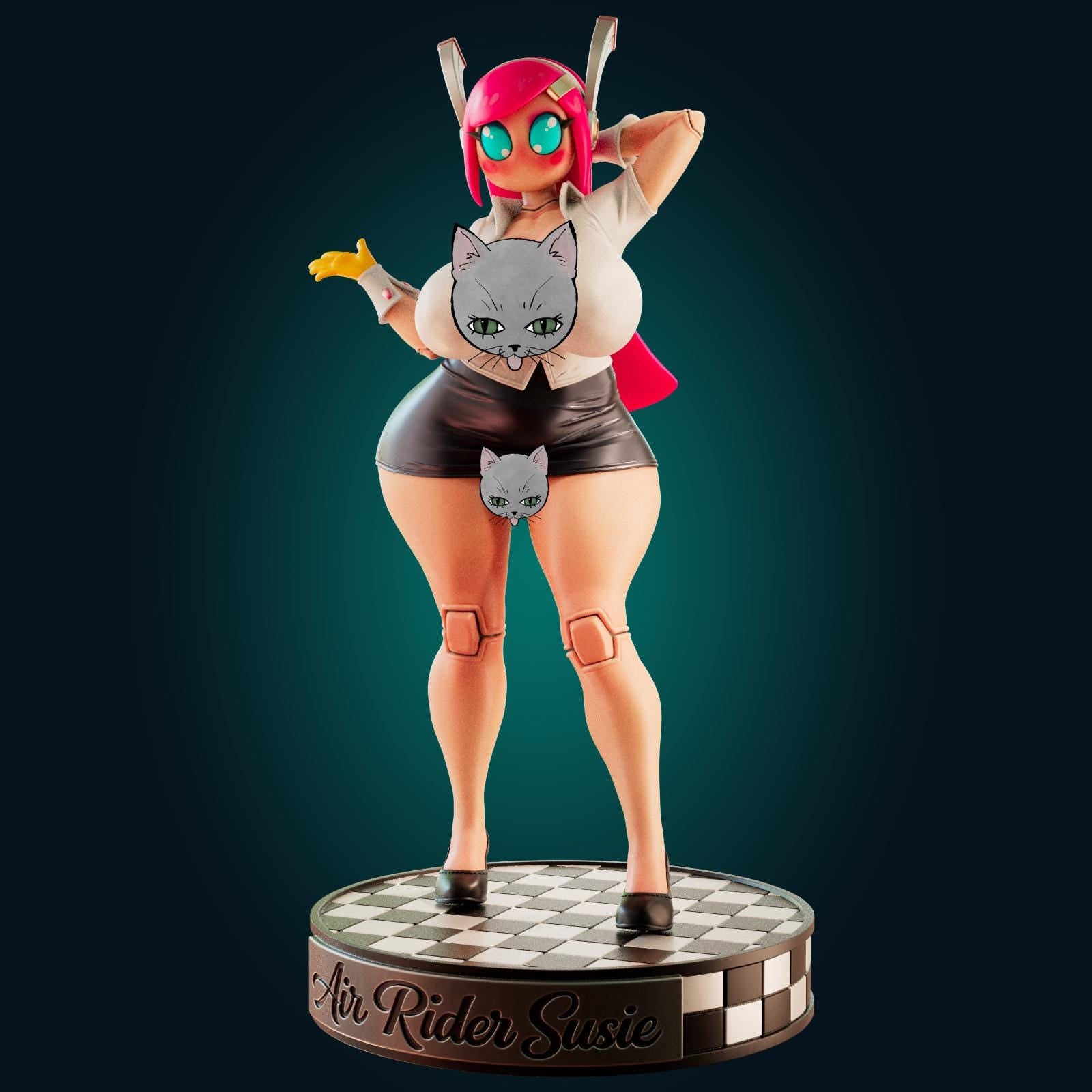 Robot Girl Model Kit | 3D Resin Printed Figurine | Officer Rhu