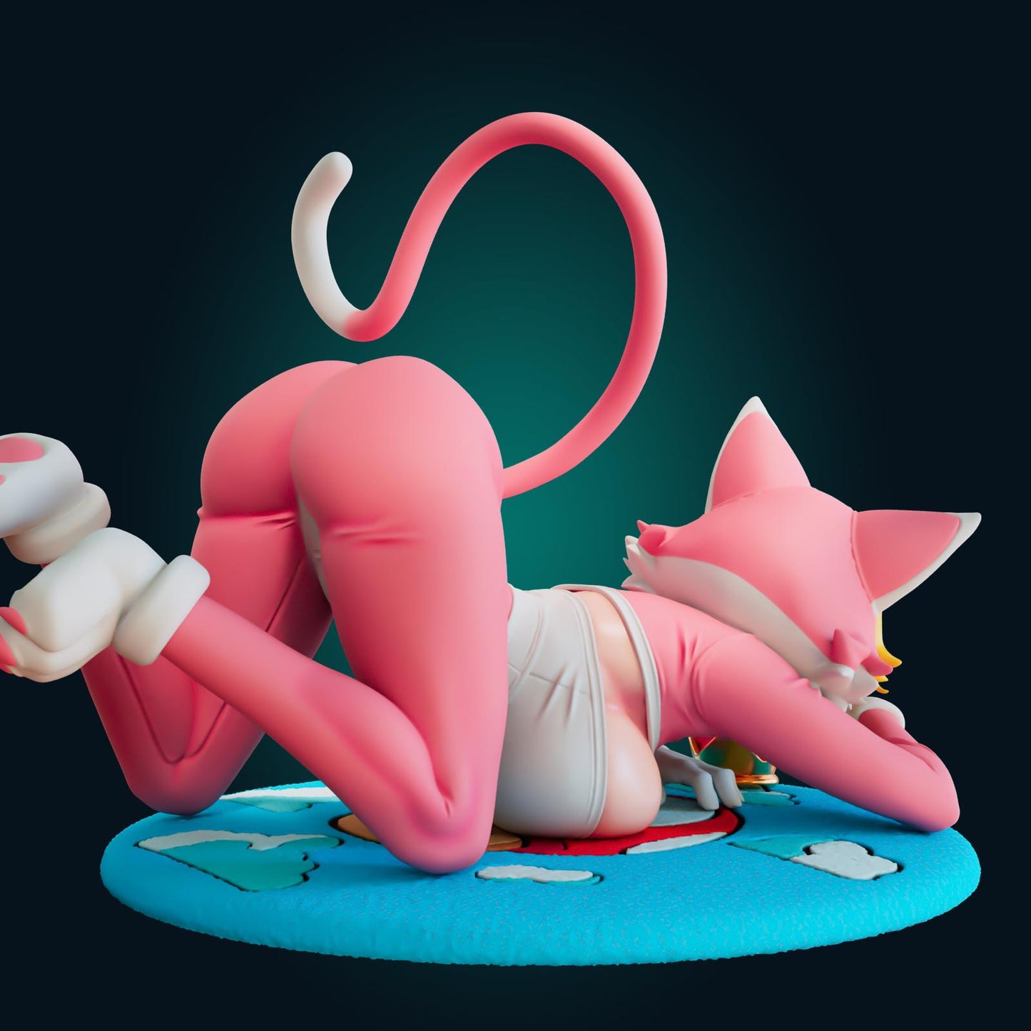 Cat Girl Model Kit | 3D Resin Printed Figurine | Officer Rhu