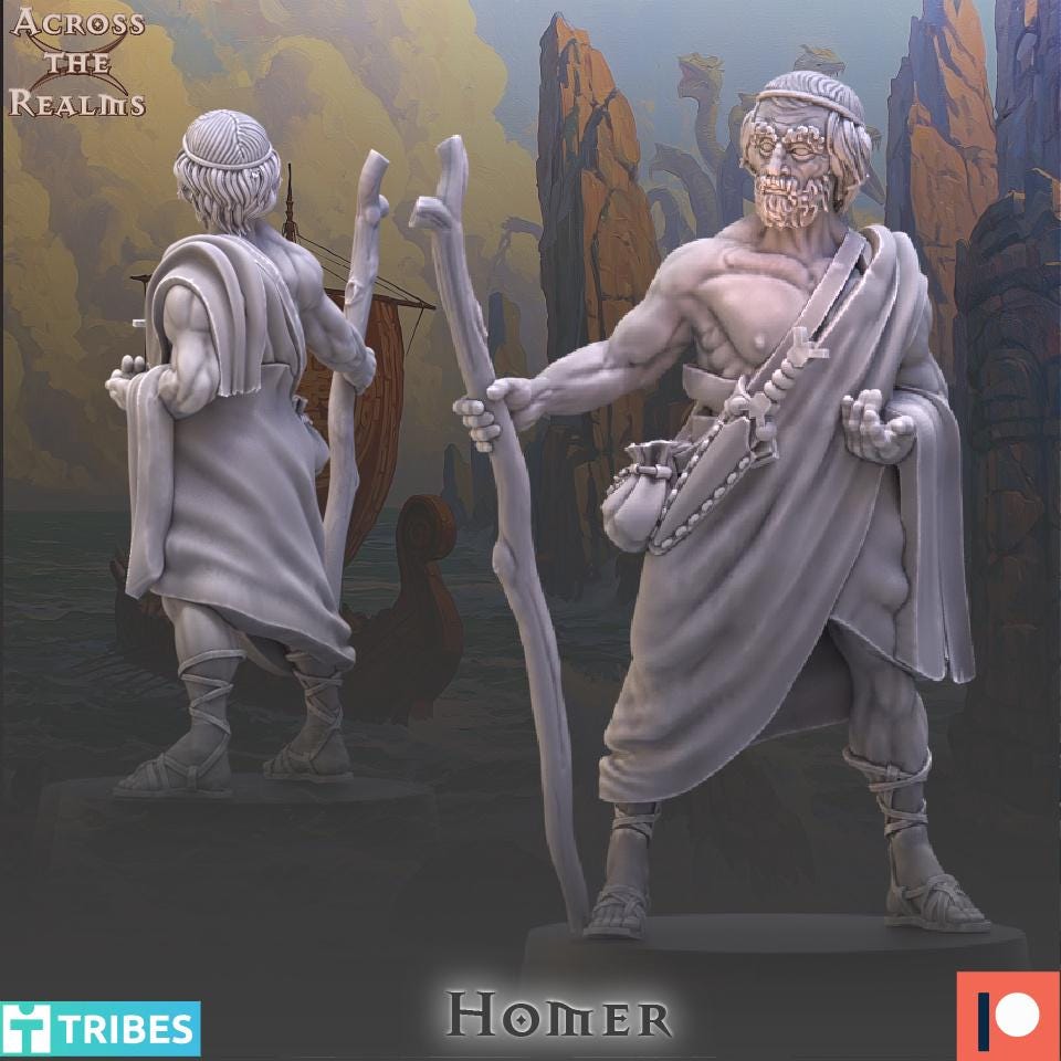 Homer Miniature | Across the Realms