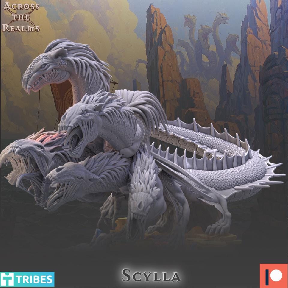 Scylla Miniature | Across the Realms