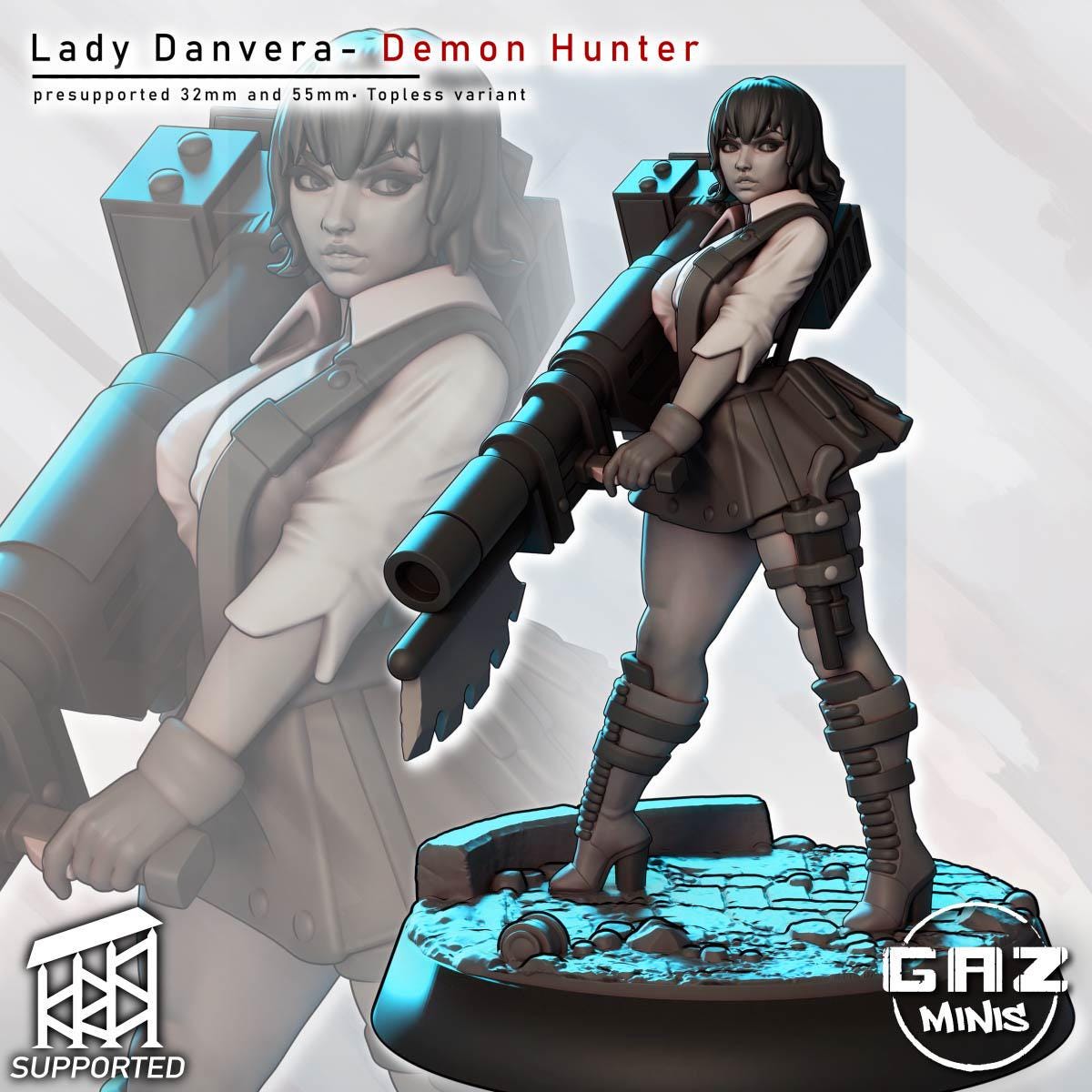 Lady Danvera - Demon Hunter | Tabletop Miniature | Gaz Minis