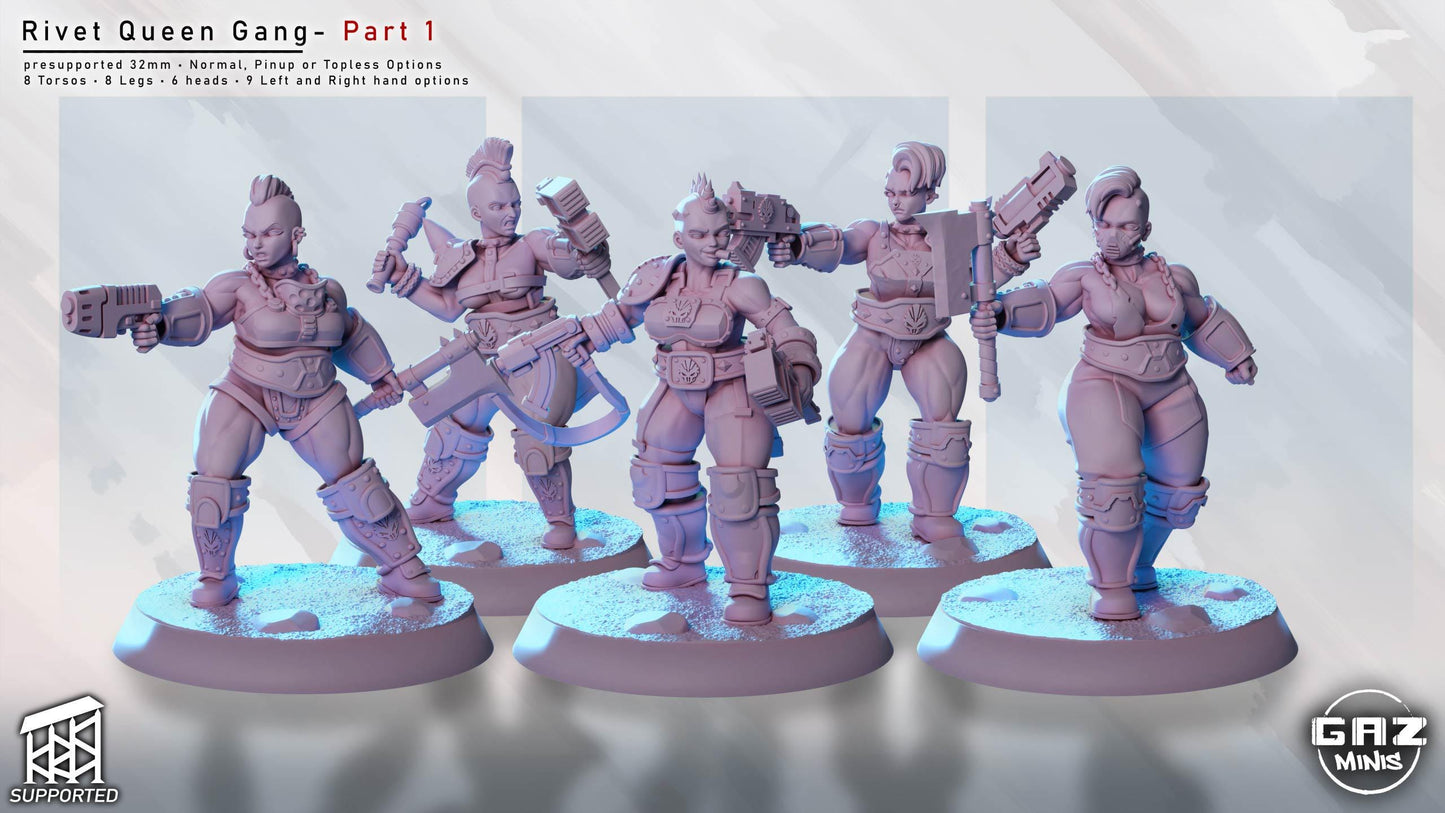 Rivet Queen Gang | Miniature Squad | Gaz Minis