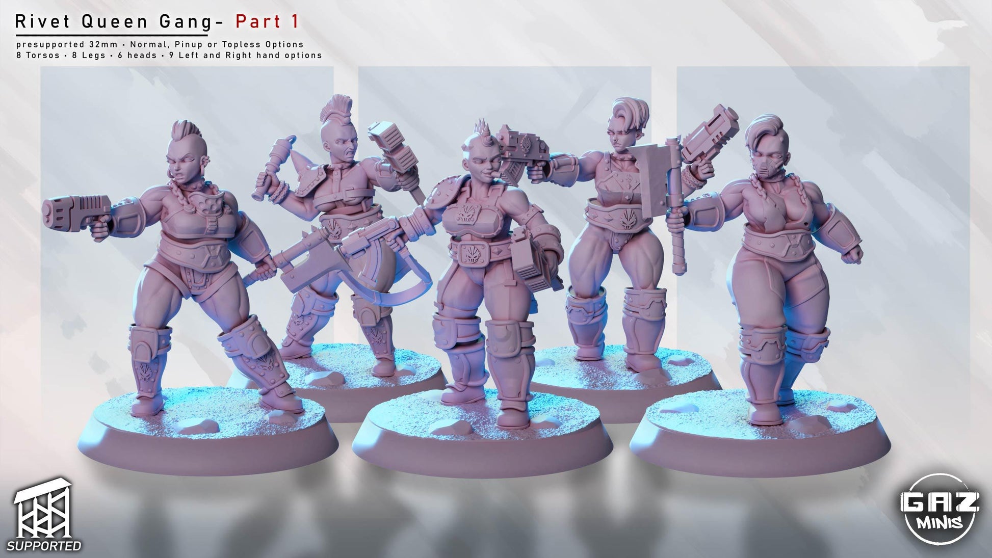 Rivet Queen Gang | Miniature Squad | Gaz Minis