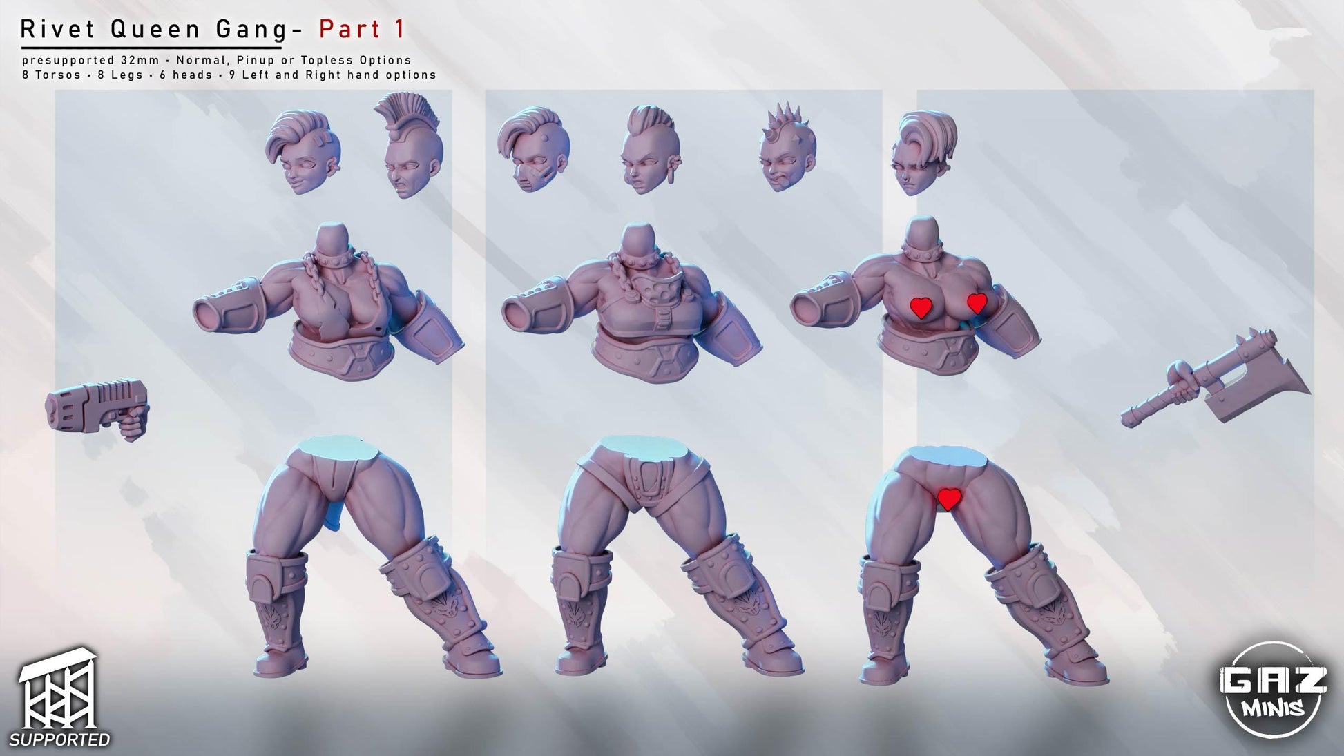 Rivet Queen Gang | Miniature Squad | Gaz Minis
