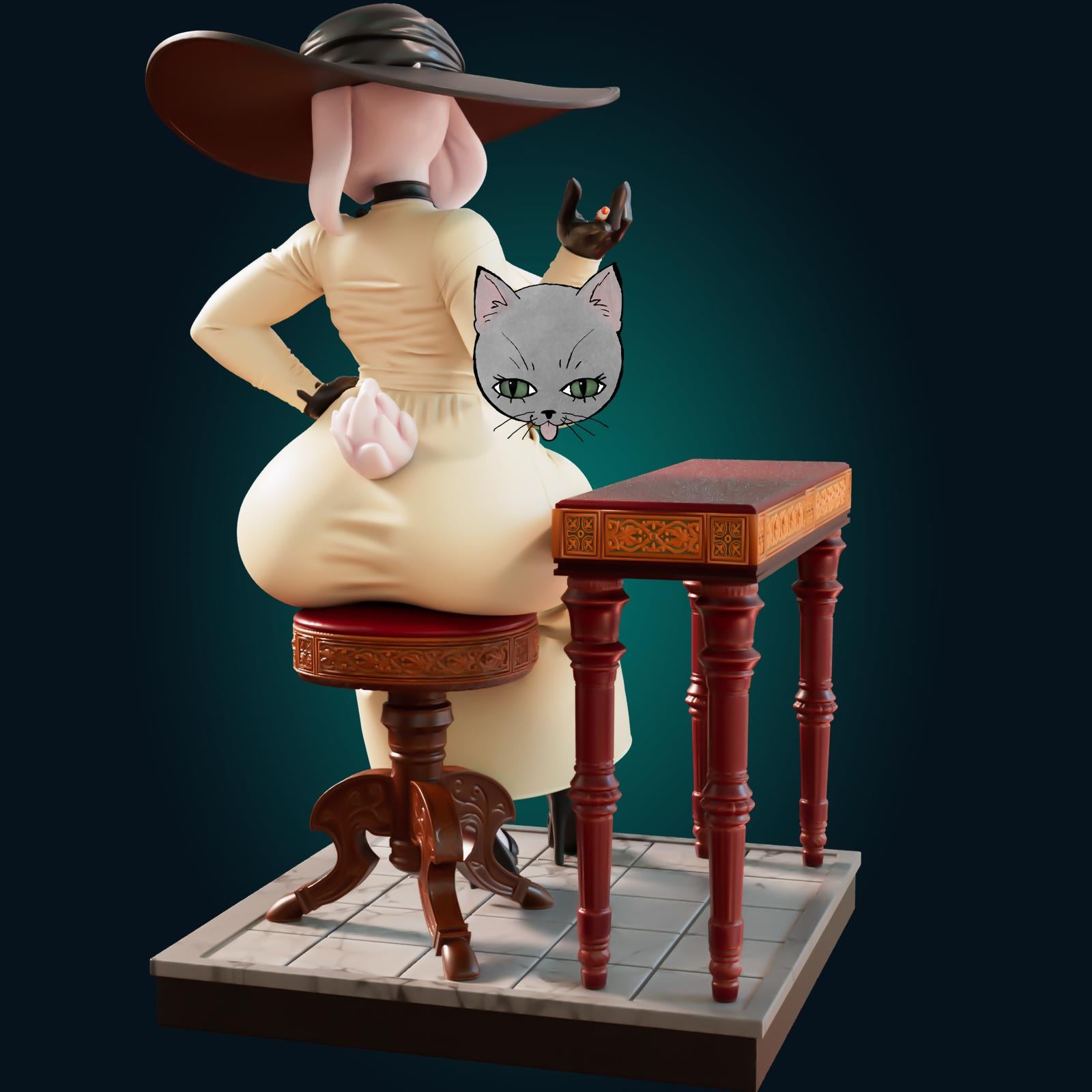 Goat Mom Model Kit | 3D Resin Printed Figurine | Officer Rhu