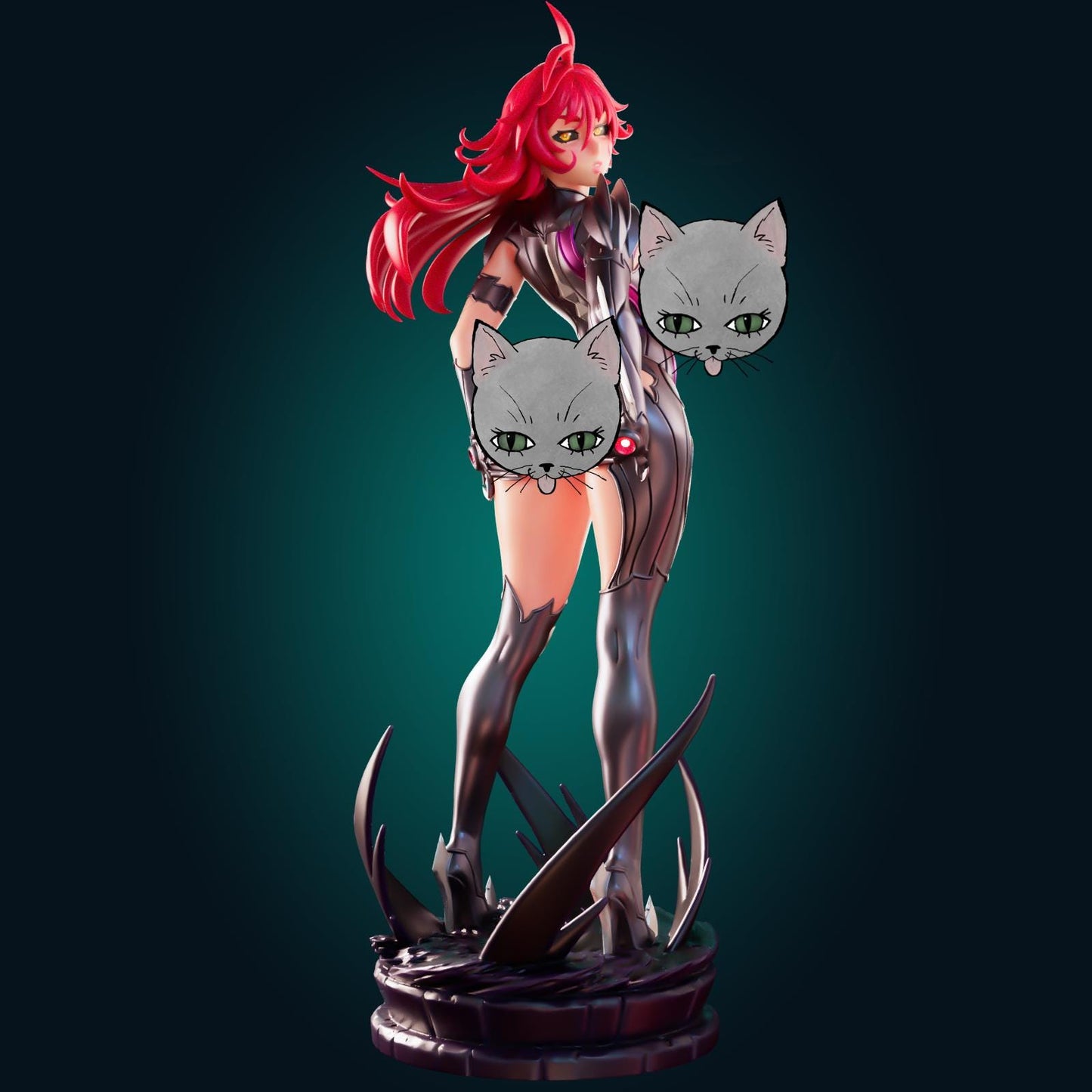 Warrior Lady Model Kit | 3D Resin Printed Figurine | Officer Rhu