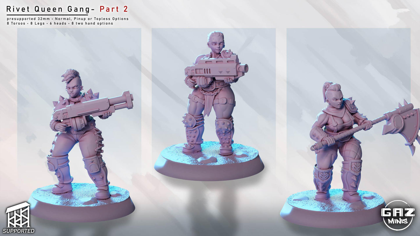 Rivet Queen Gang Part 2 | Miniature Squad | Gaz Minis