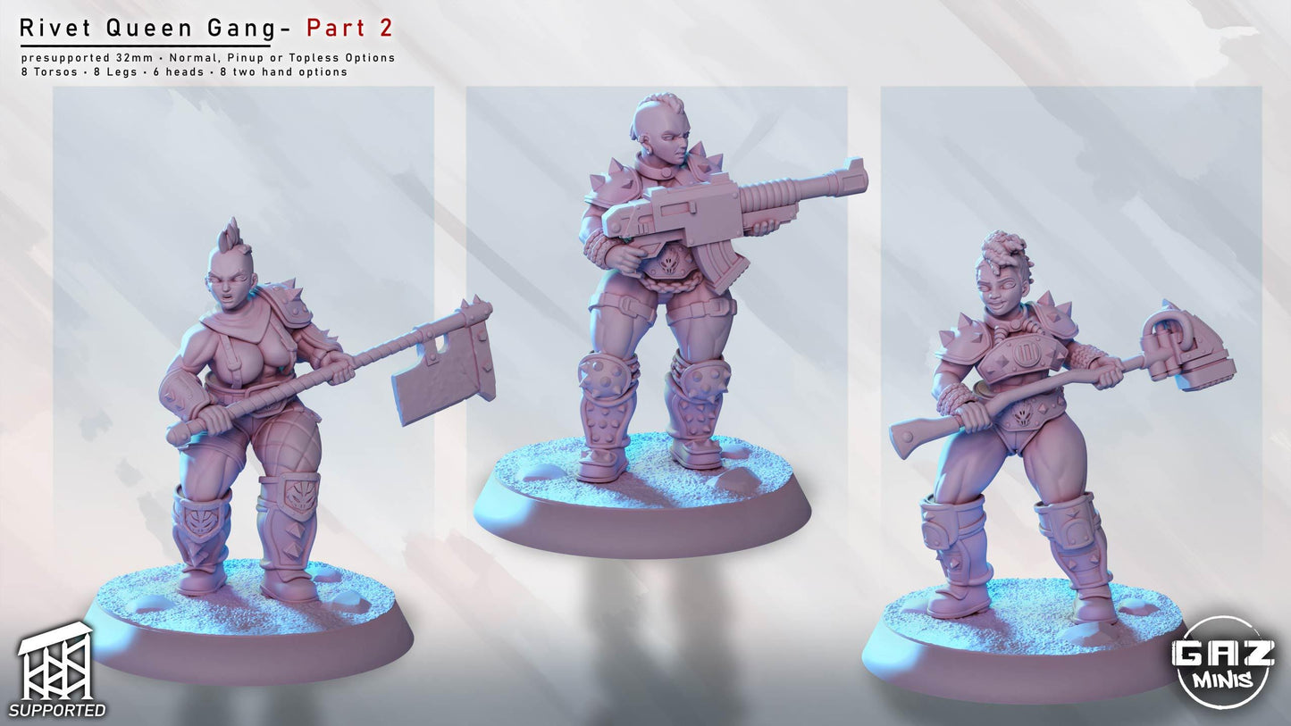 Rivet Queen Gang Part 2 | Miniature Squad | Gaz Minis