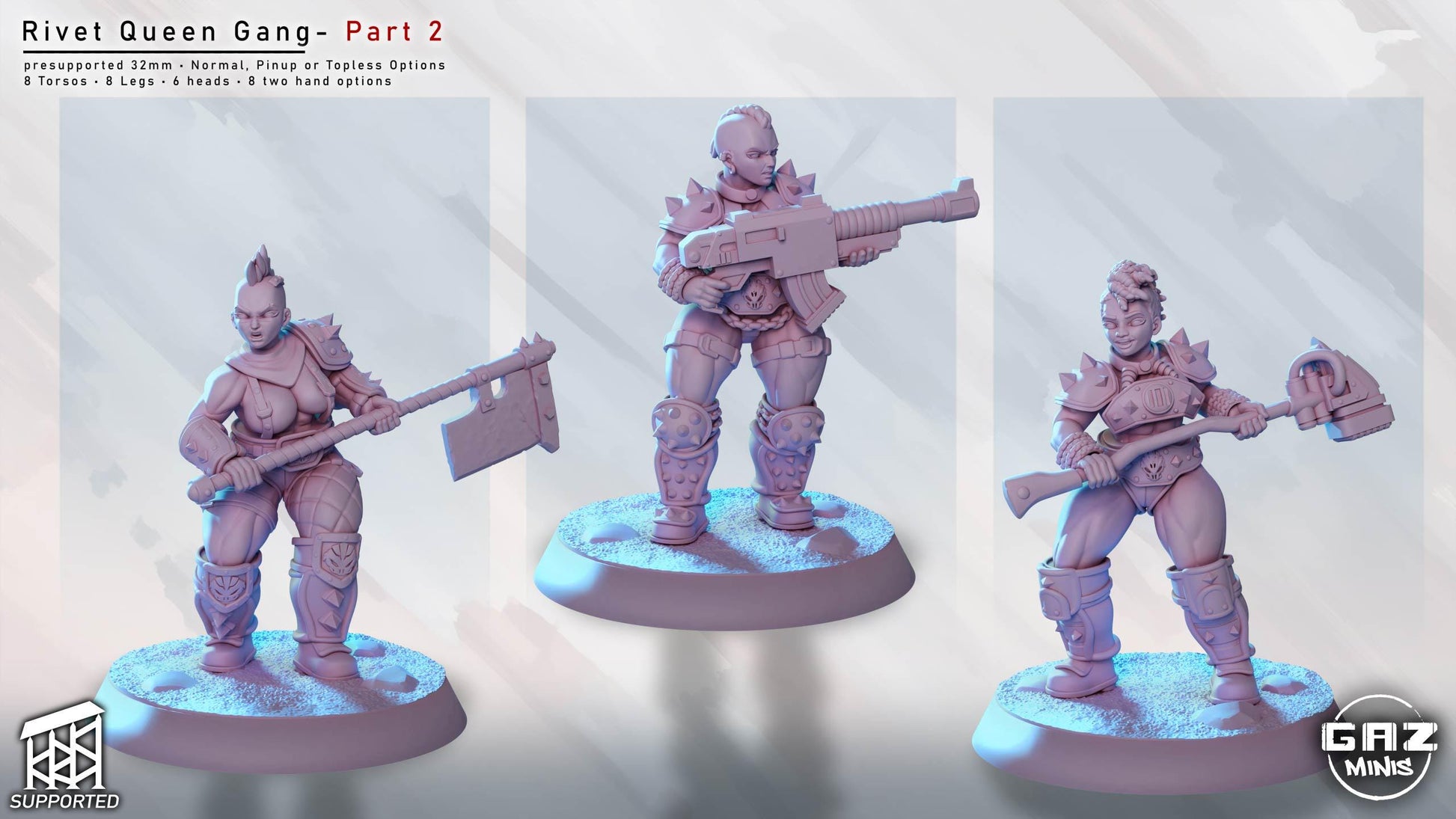 Rivet Queen Gang Part 2 | Miniature Squad | Gaz Minis