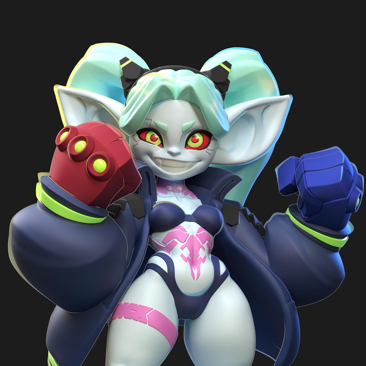 Cyber Goblin Miniature | 1ndefference
