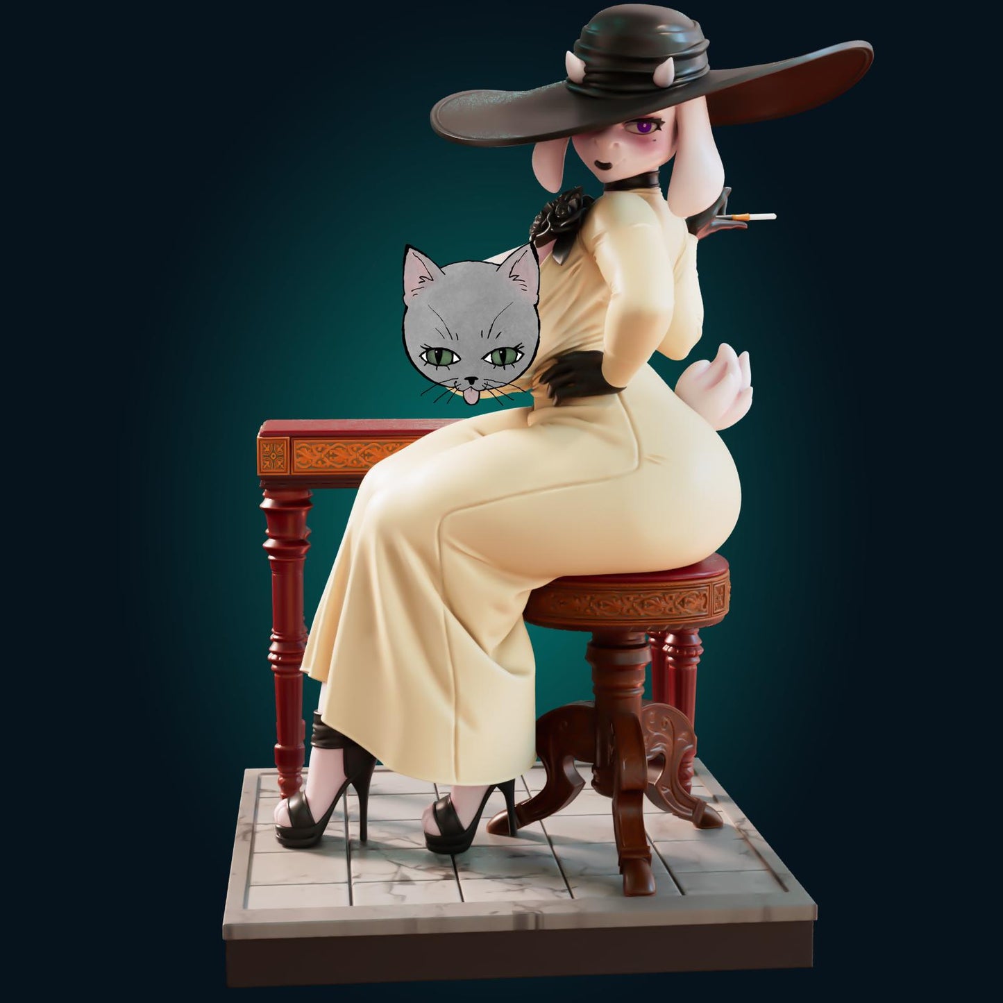 Goat Mom Model Kit | 3D Resin Printed Figurine | Officer Rhu