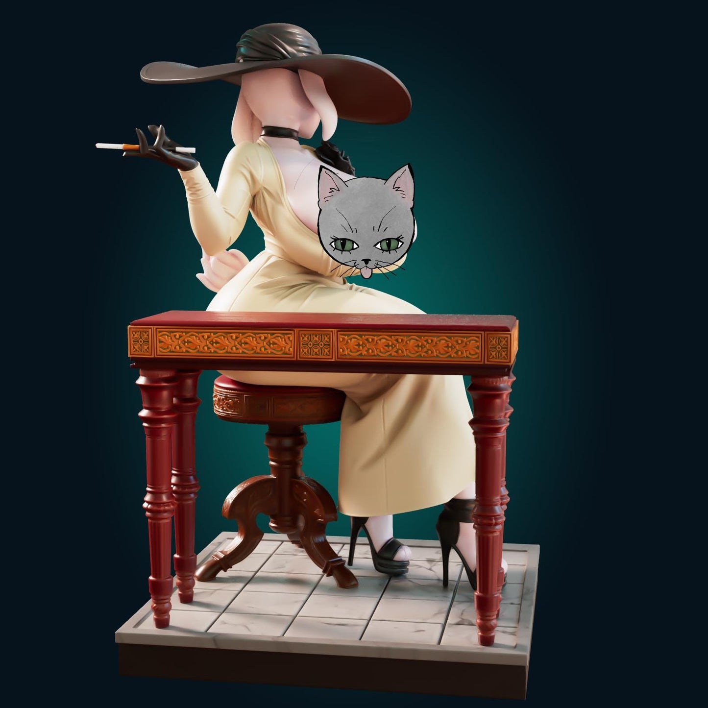 Goat Mom Model Kit | 3D Resin Printed Figurine | Officer Rhu